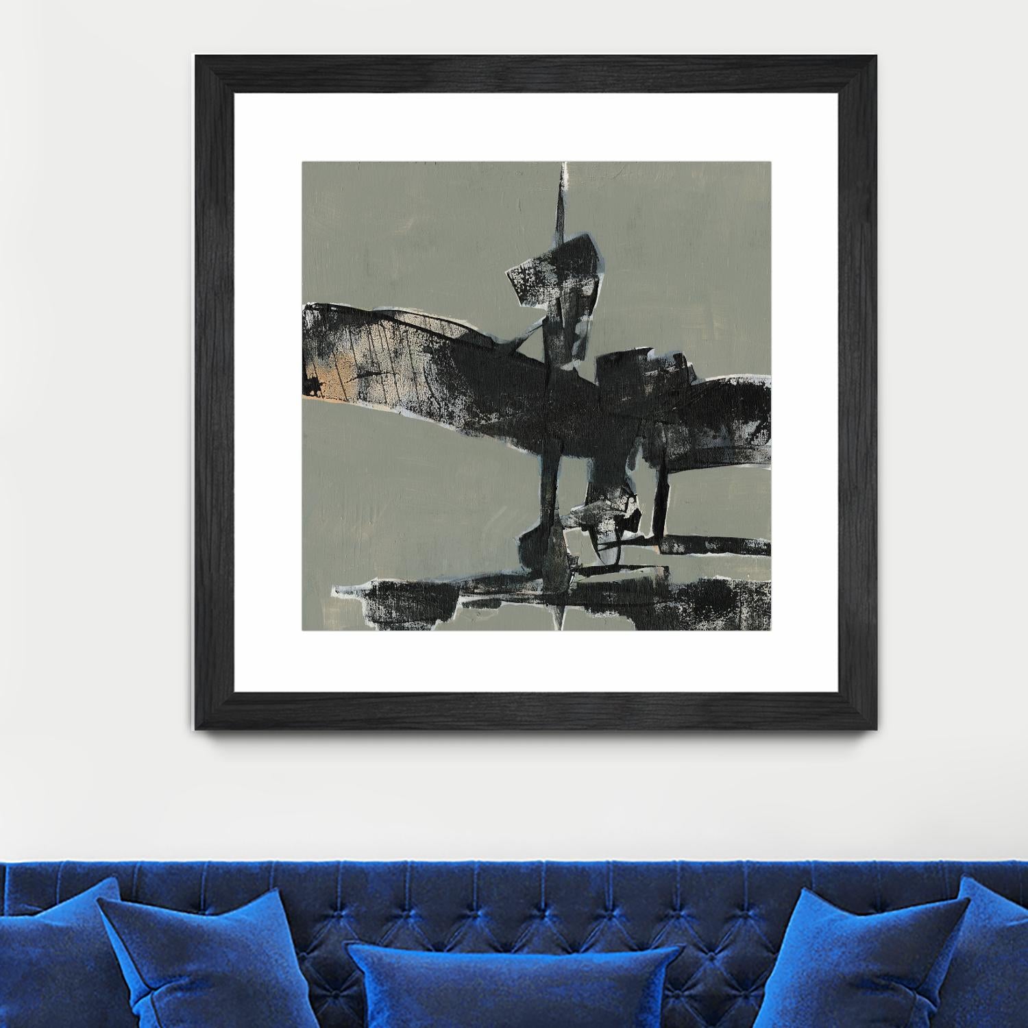 Ode an Kline IV by Jennifer Goldberger on GIANT ART - gold abstract abstract