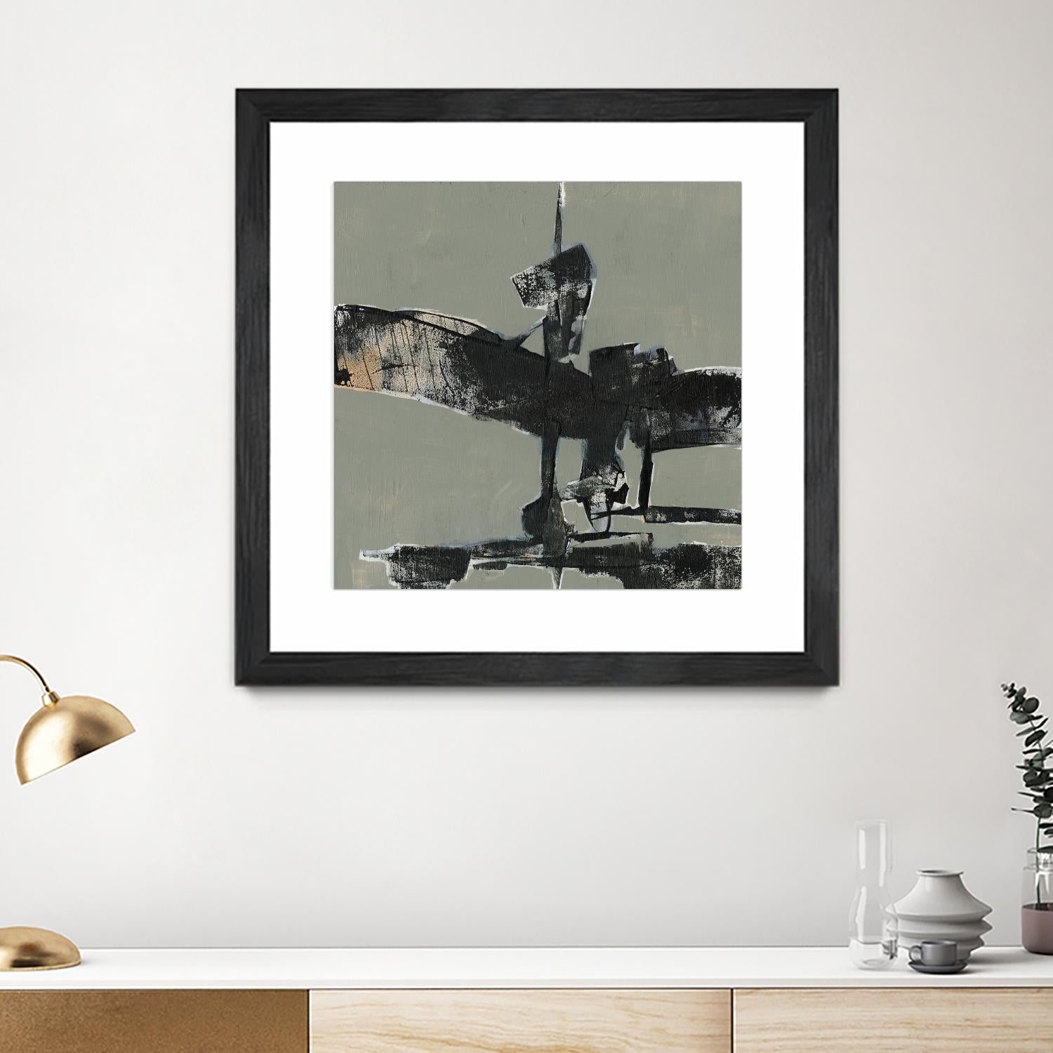 Ode an Kline IV by Jennifer Goldberger on GIANT ART - gold abstract abstract