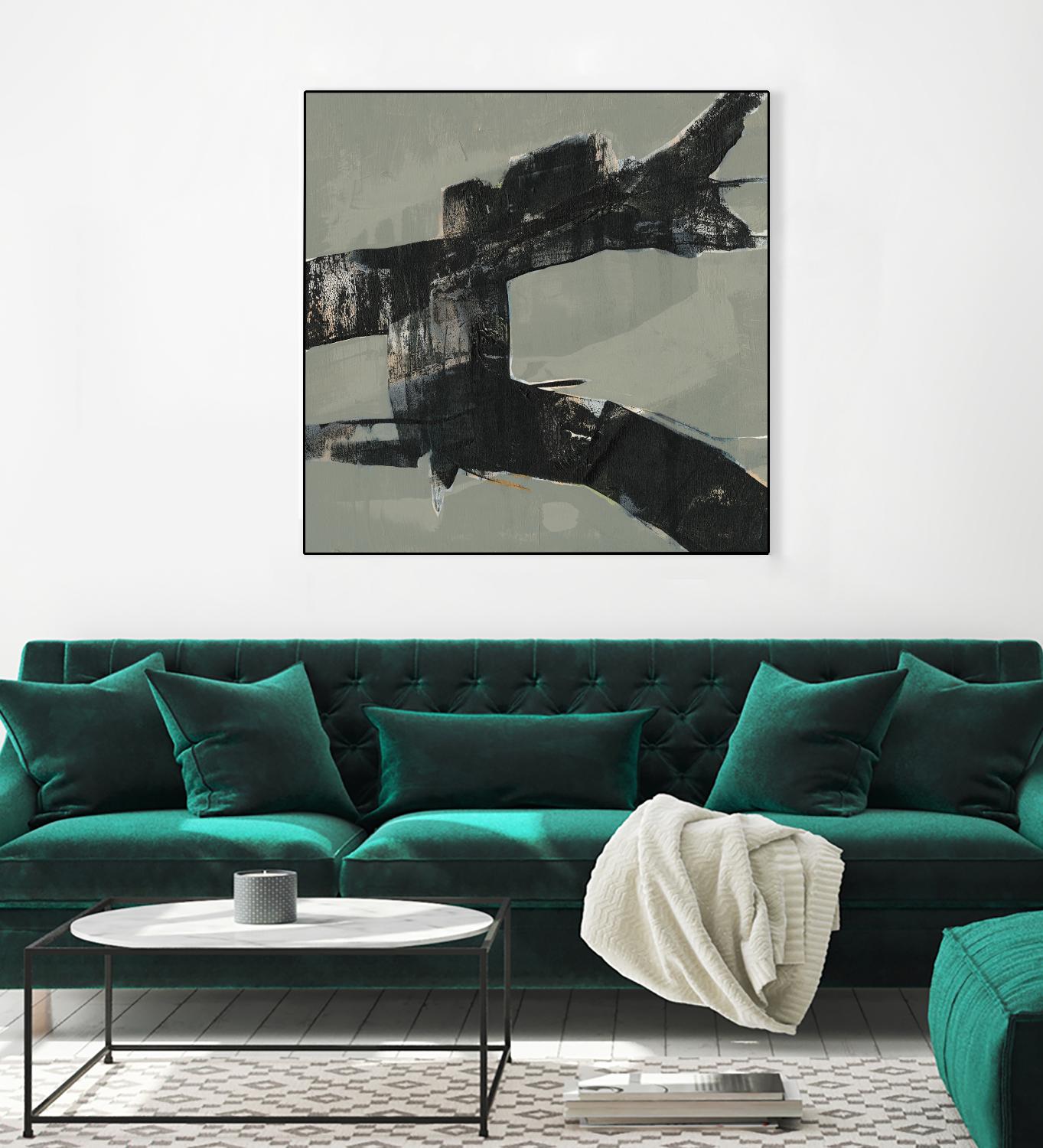 Ode an Kline VI by Jennifer Goldberger on GIANT ART - beige abstract abstract