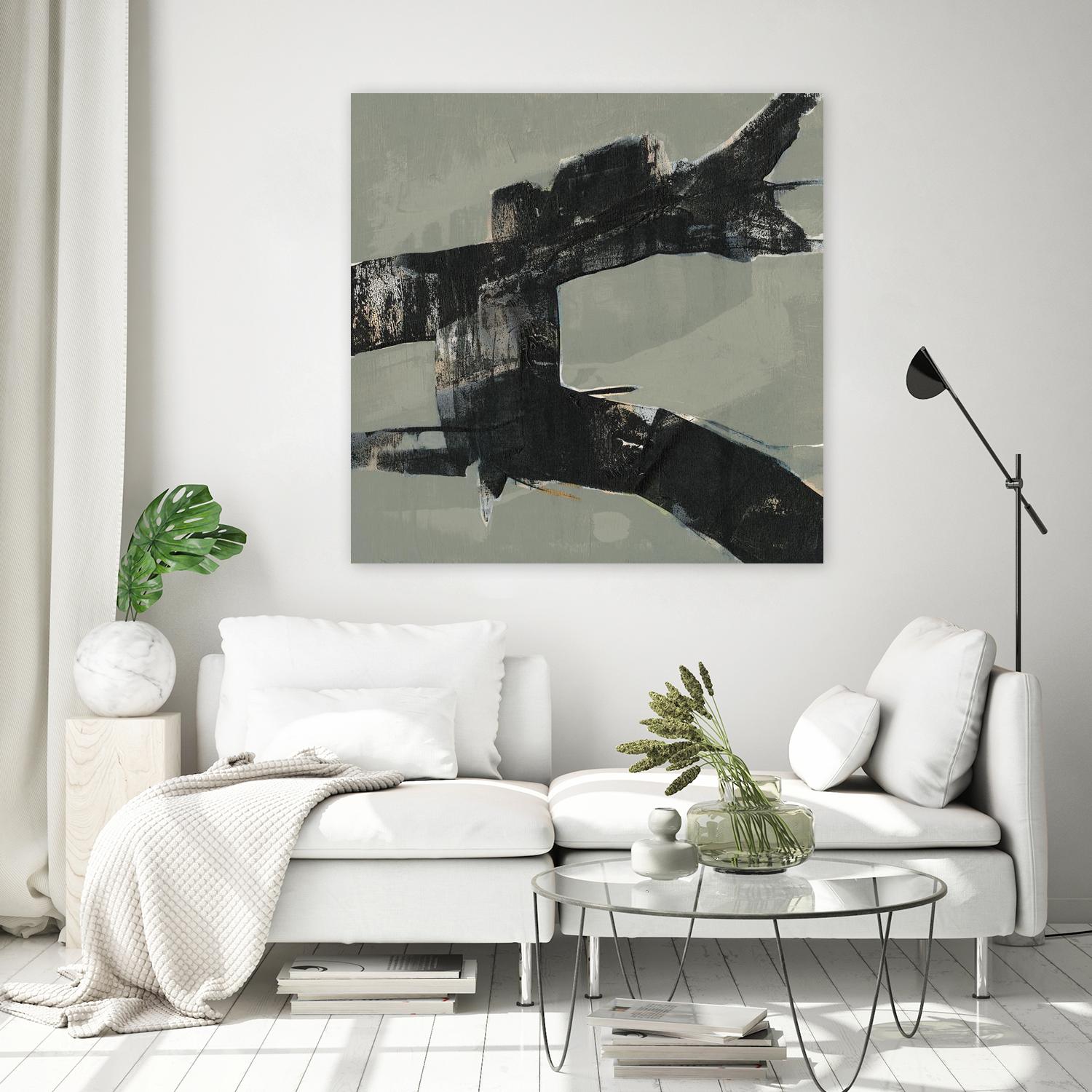 Ode an Kline VI by Jennifer Goldberger on GIANT ART - beige abstract abstract