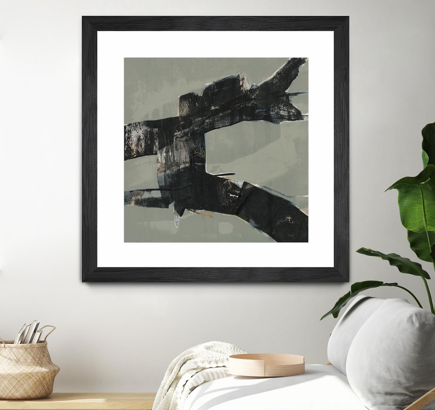 Ode an Kline VI by Jennifer Goldberger on GIANT ART - beige abstract abstract