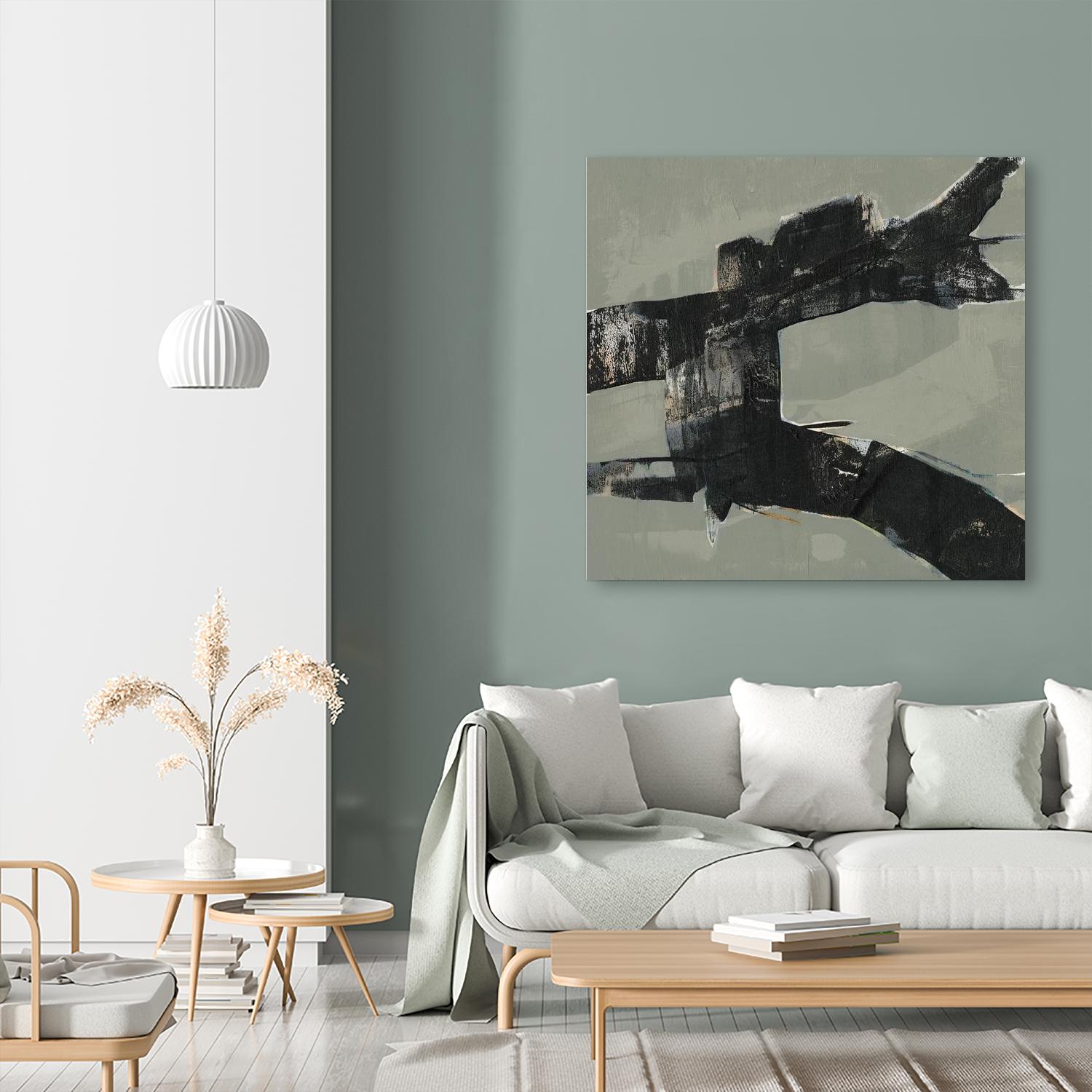 Ode an Kline VI by Jennifer Goldberger on GIANT ART - beige abstract abstract