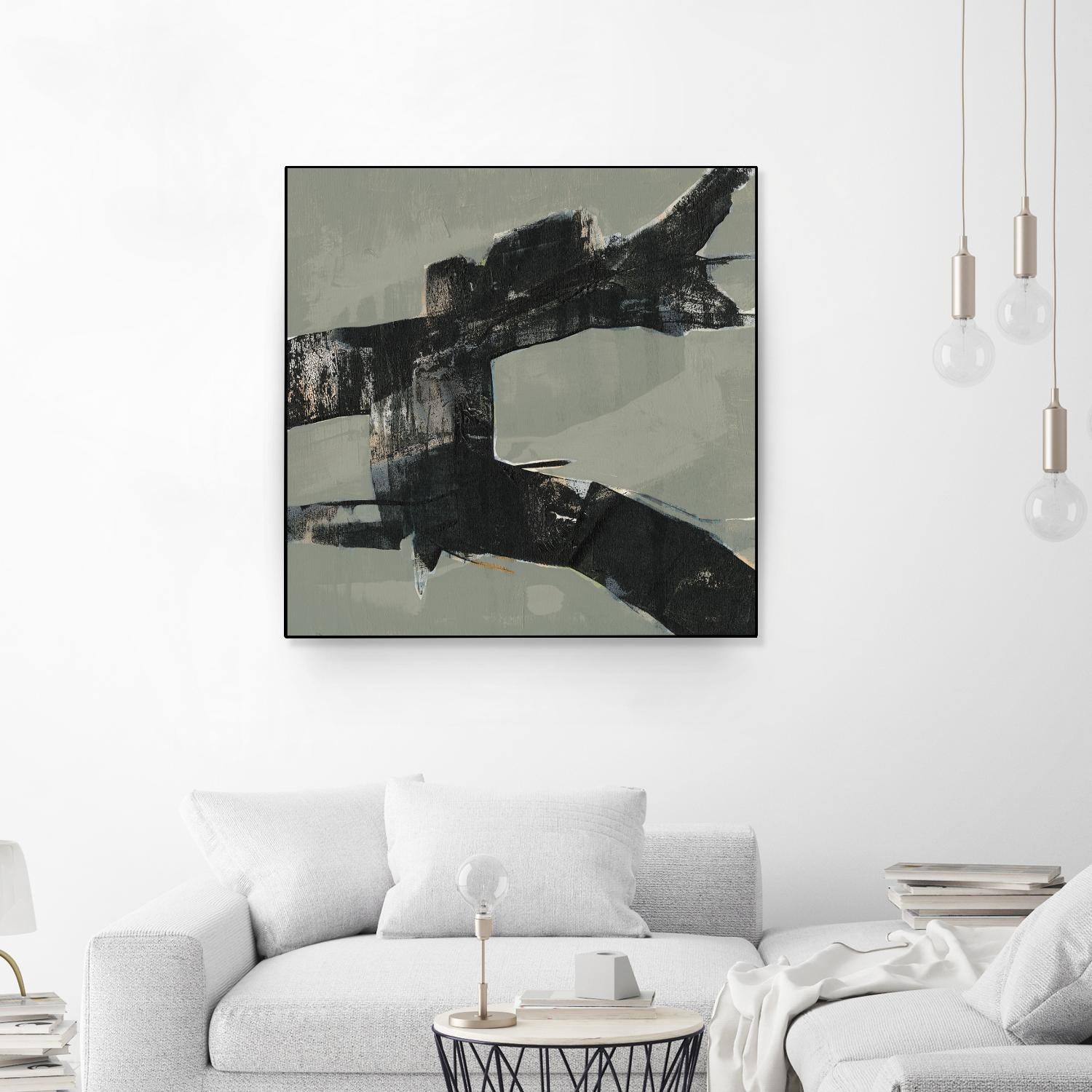 Ode an Kline VI by Jennifer Goldberger on GIANT ART - beige abstract abstract