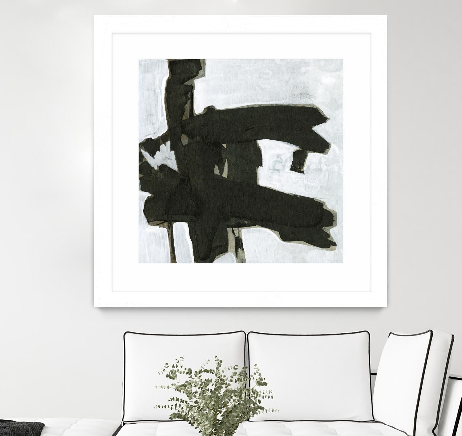 Ode an Kline VII by Jennifer Goldberger on GIANT ART - white abstract abstract