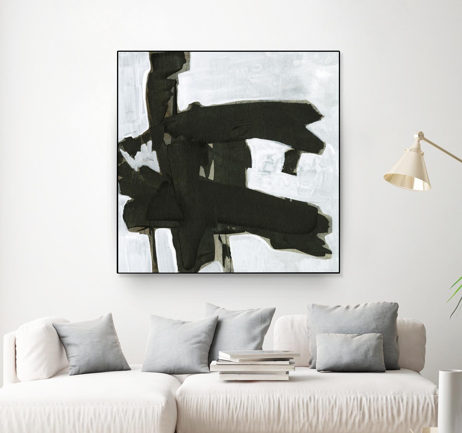 Ode an Kline VII by Jennifer Goldberger on GIANT ART - white abstract abstract