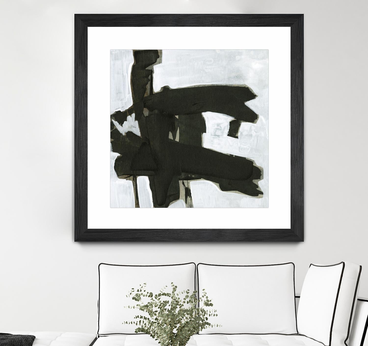 Ode an Kline VII by Jennifer Goldberger on GIANT ART - white abstract abstract