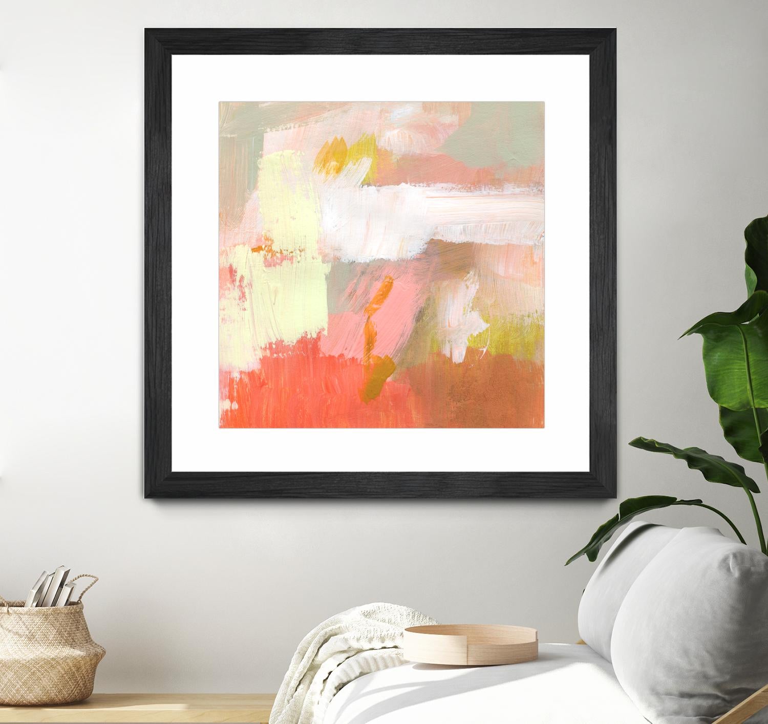 Yellow and Blush II by Victoria Barnes on GIANT ART - orange abstract abstract