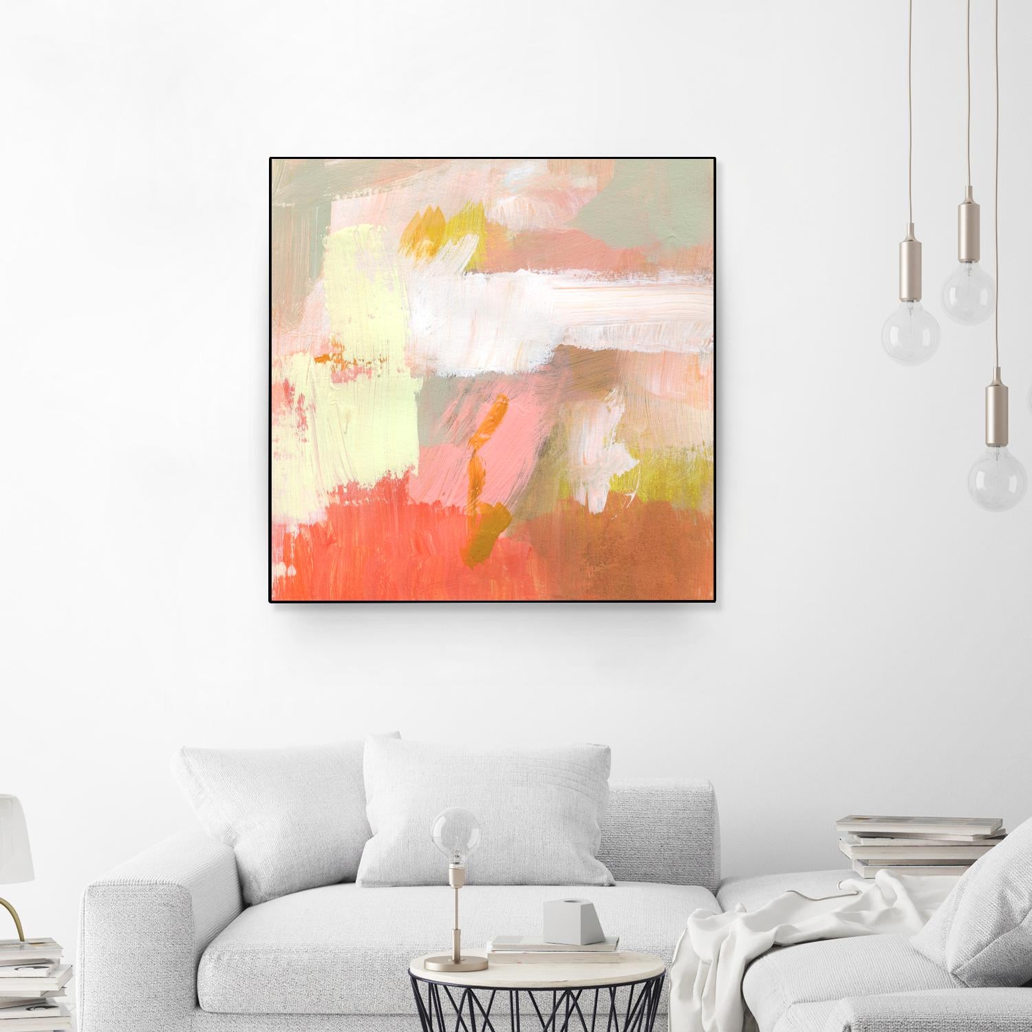Yellow and Blush II by Victoria Barnes on GIANT ART - orange abstract abstract