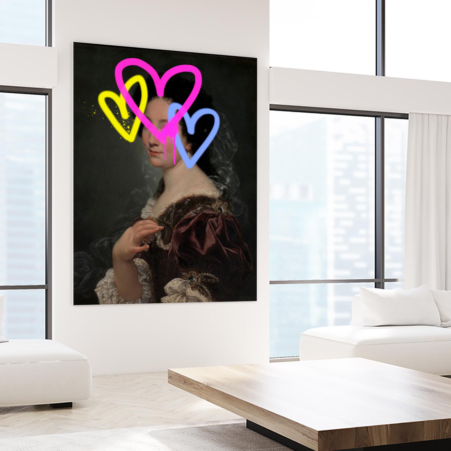 Concealed Portrait II by Victoria Barnes on GIANT ART - beige figurative abstract