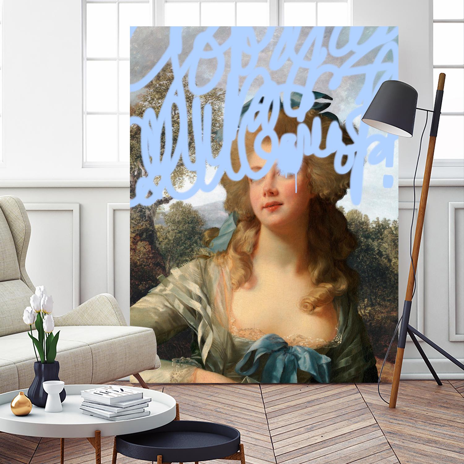 Concealed Portrait III by Victoria Barnes on GIANT ART - beige figurative figure