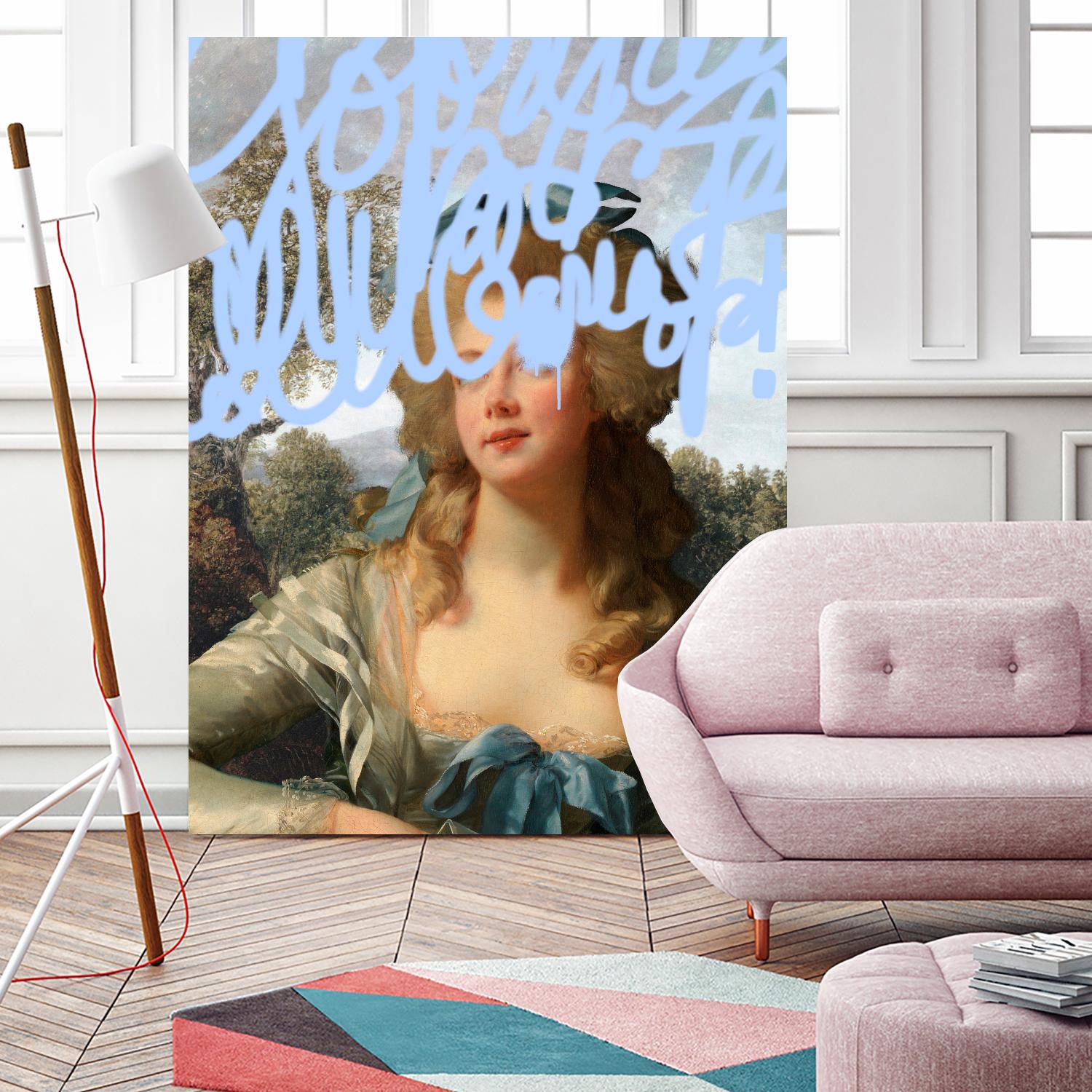 Concealed Portrait III by Victoria Barnes on GIANT ART - beige figurative figure