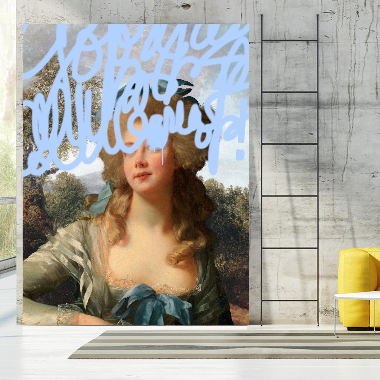 Concealed Portrait III by Victoria Barnes on GIANT ART - beige figurative figure