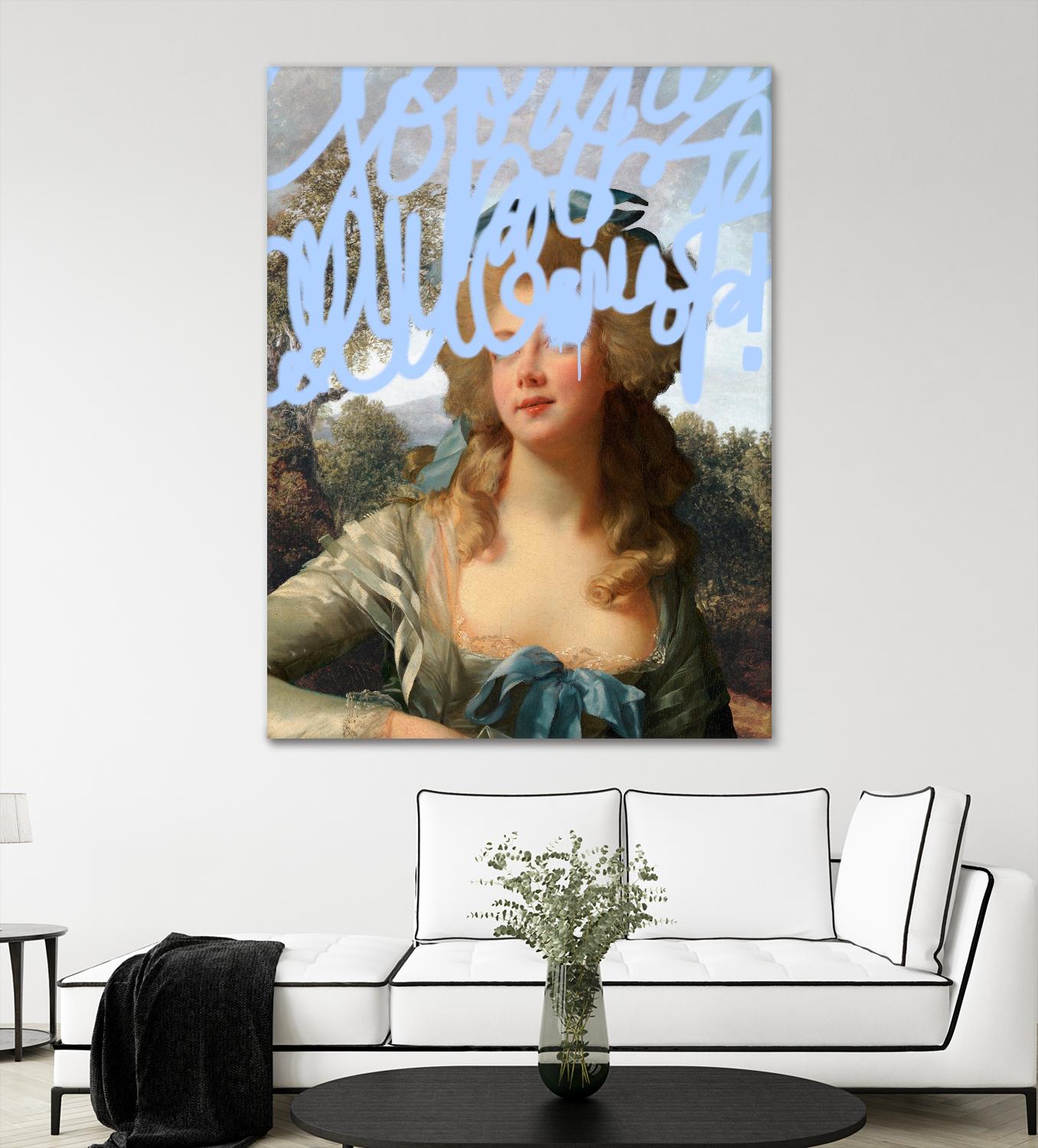 Concealed Portrait III by Victoria Barnes on GIANT ART - beige figurative figure