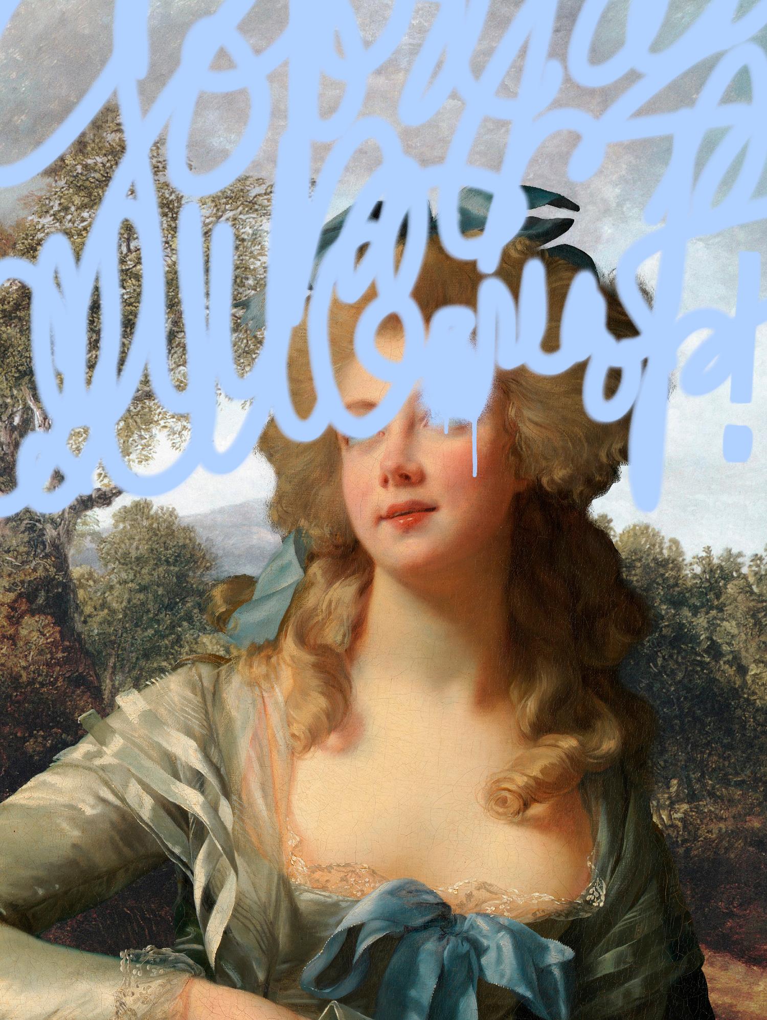 Concealed Portrait III by Victoria Barnes on GIANT ART - beige figurative figure