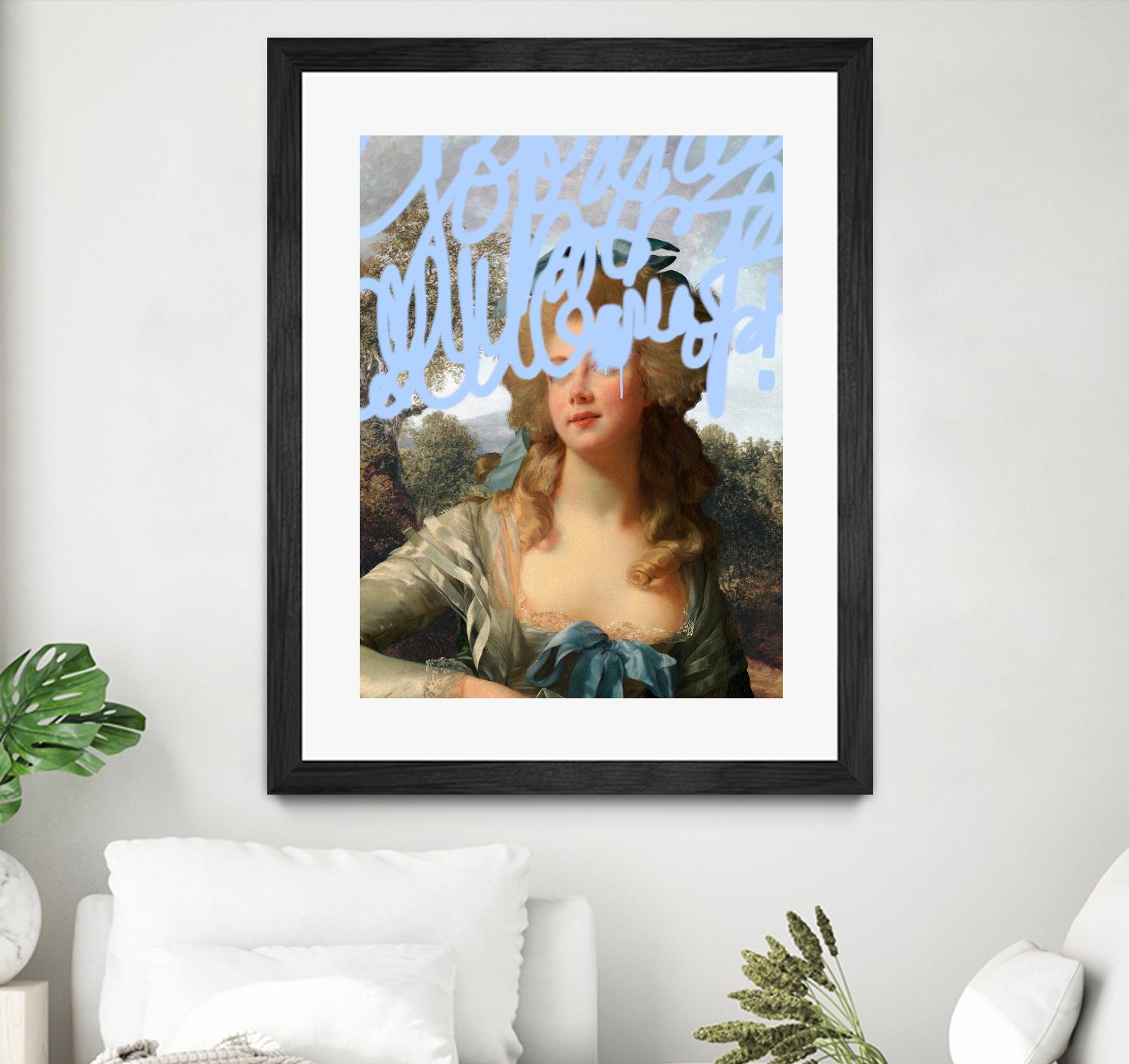 Concealed Portrait III by Victoria Barnes on GIANT ART - beige figurative figure