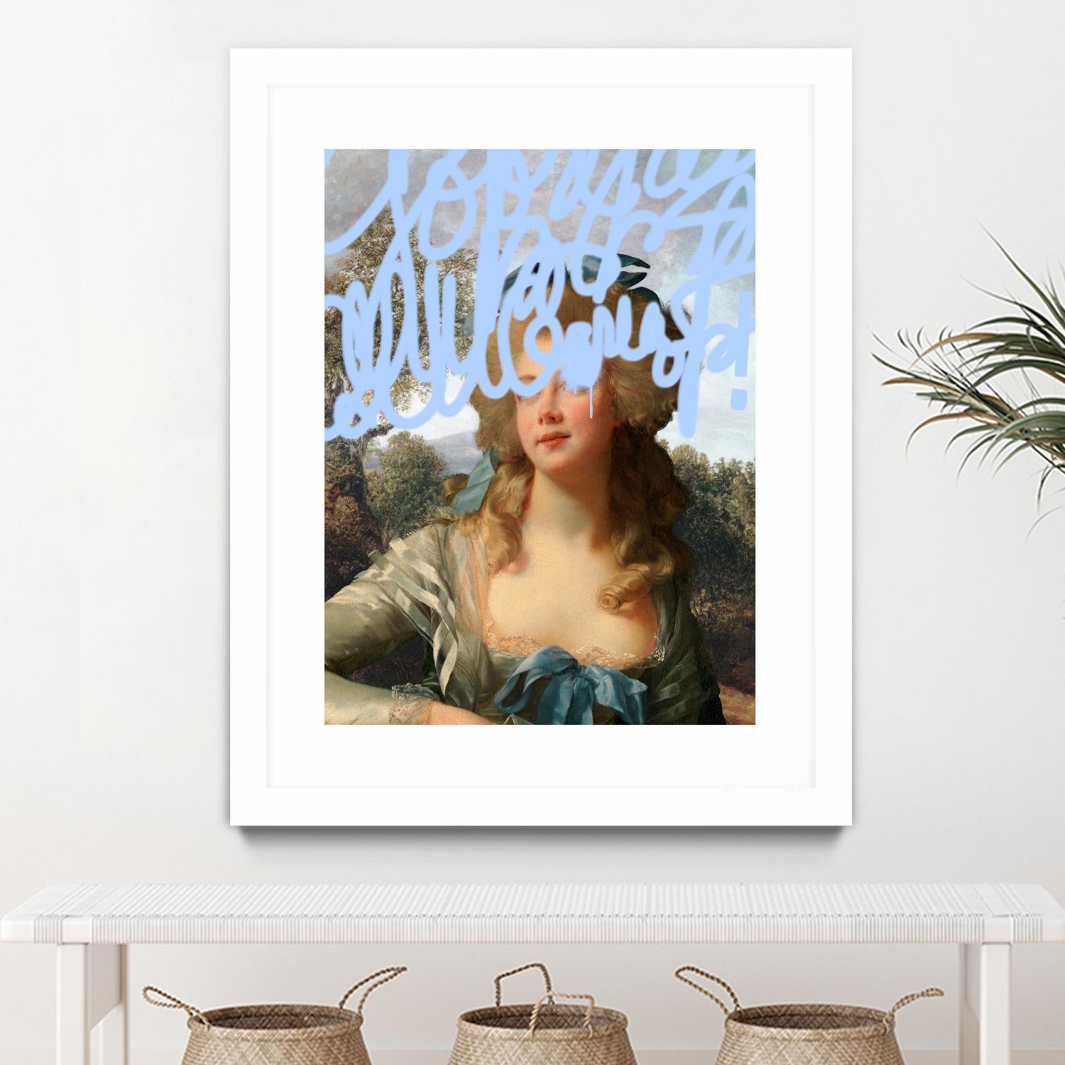 Concealed Portrait III by Victoria Barnes on GIANT ART - beige figurative figure