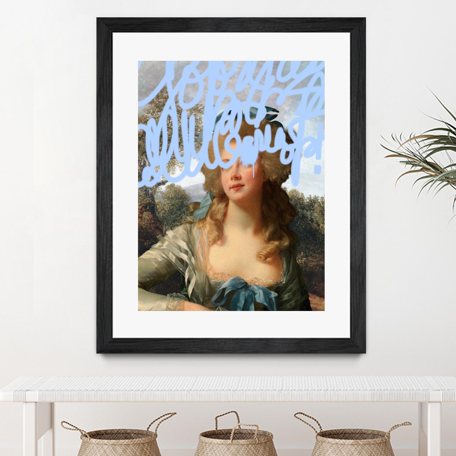 Concealed Portrait III by Victoria Barnes on GIANT ART - beige figurative figure