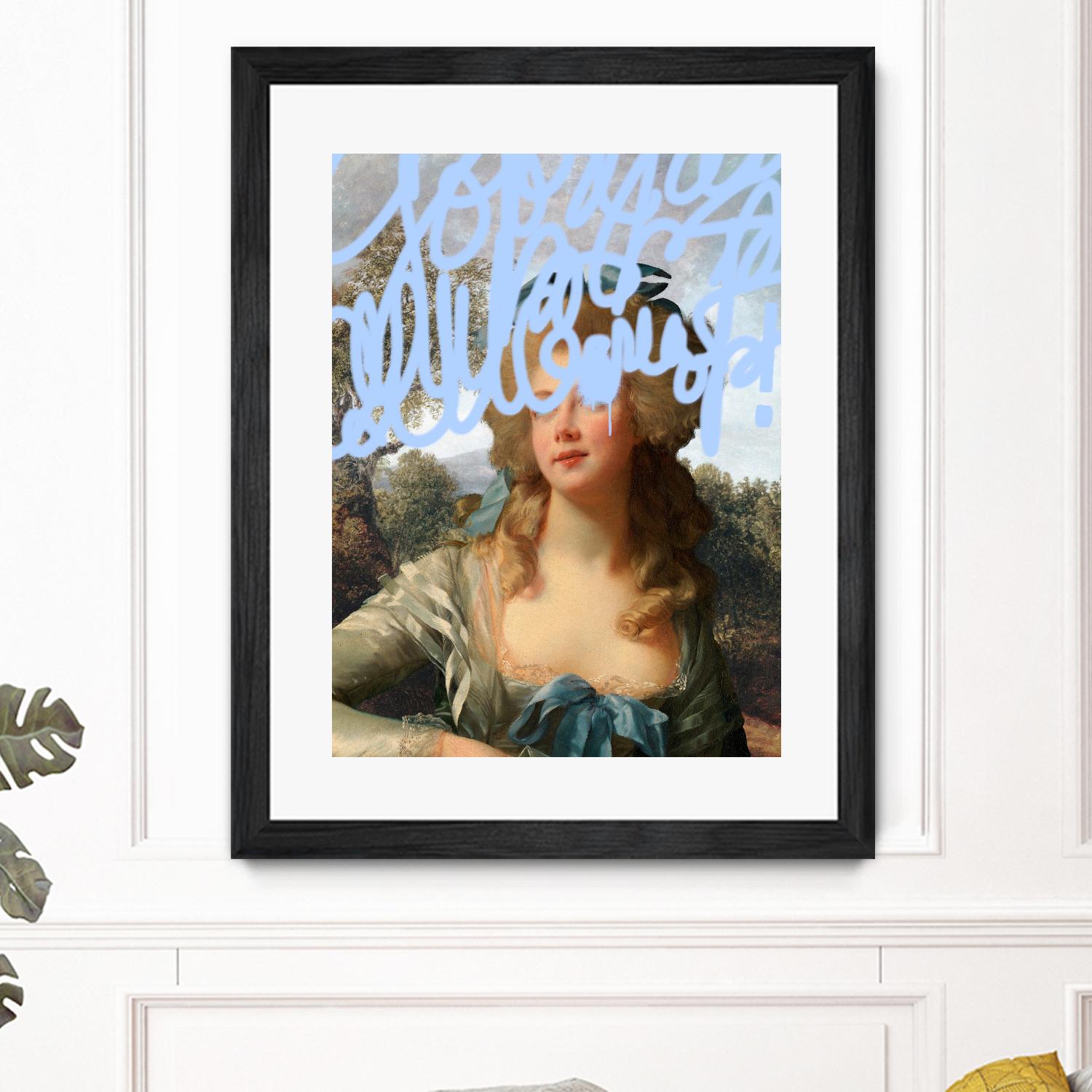 Concealed Portrait III by Victoria Barnes on GIANT ART - beige figurative figure