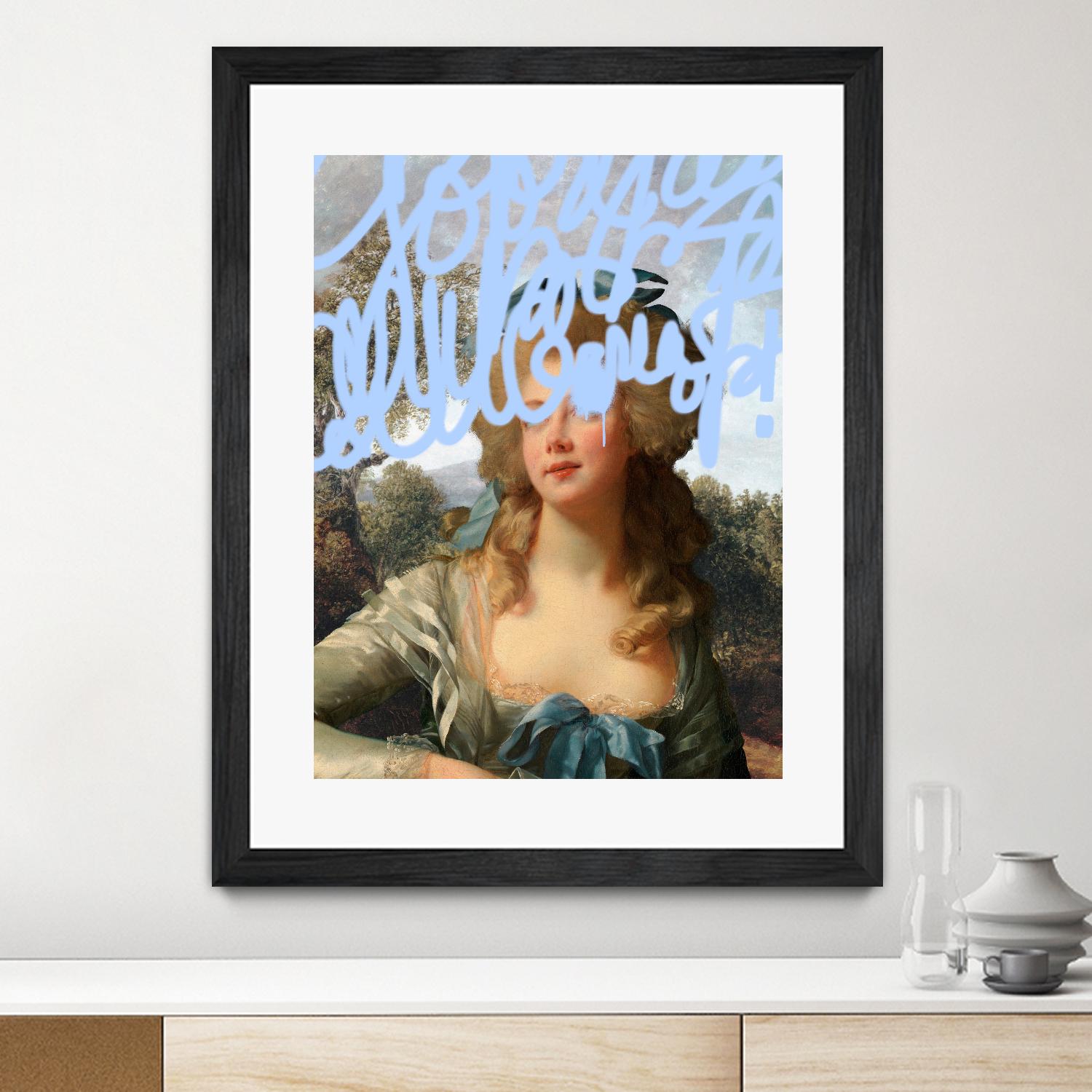 Concealed Portrait III by Victoria Barnes on GIANT ART - beige figurative figure