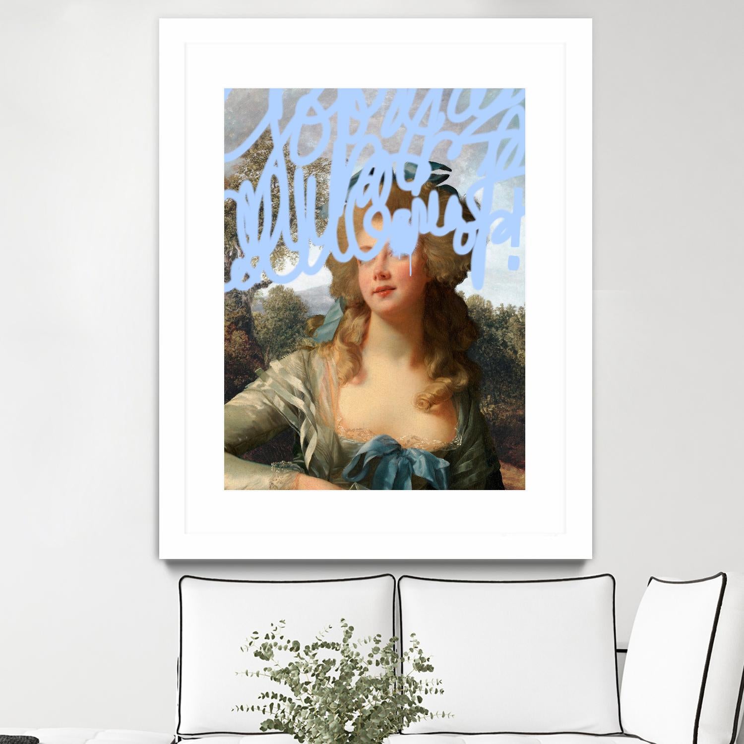 Concealed Portrait III by Victoria Barnes on GIANT ART - beige figurative figure