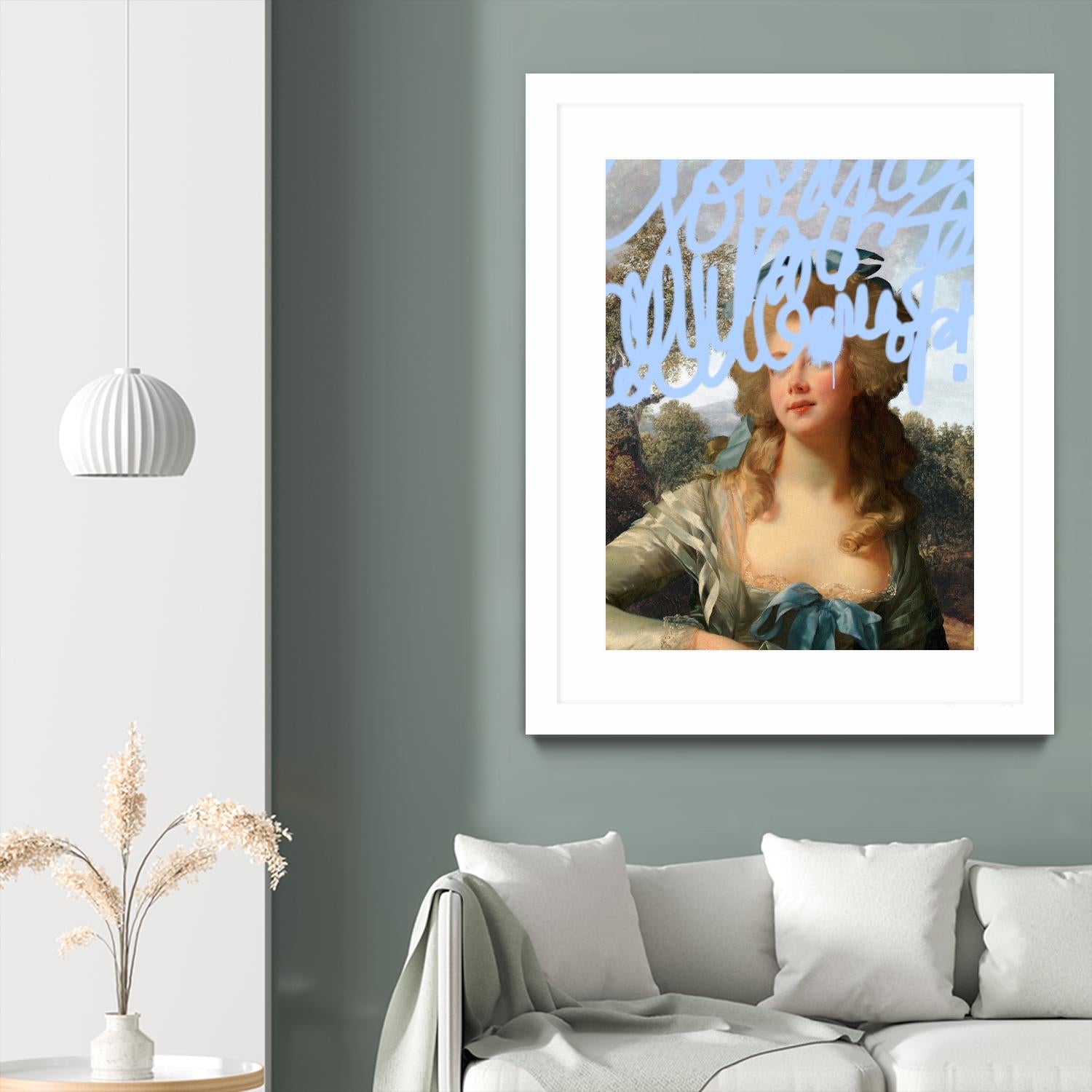 Concealed Portrait III by Victoria Barnes on GIANT ART - beige figurative figure