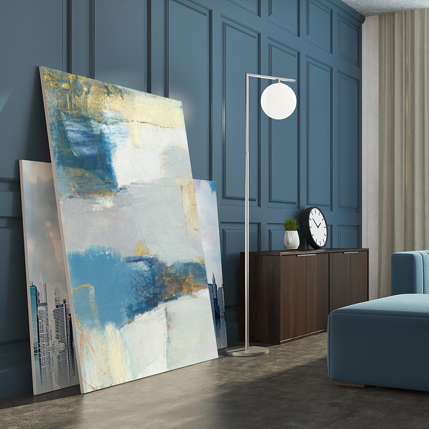 Frazil I by Sue Jachimiec on GIANT ART - gold abstract