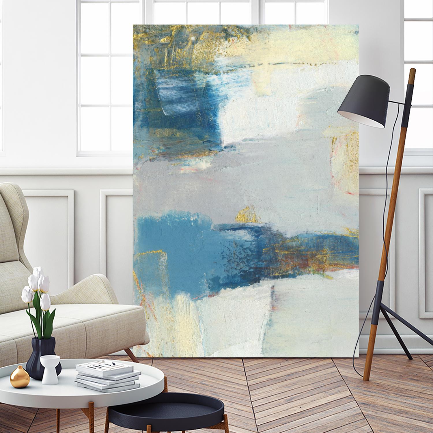 Frazil I by Sue Jachimiec on GIANT ART - gold abstract