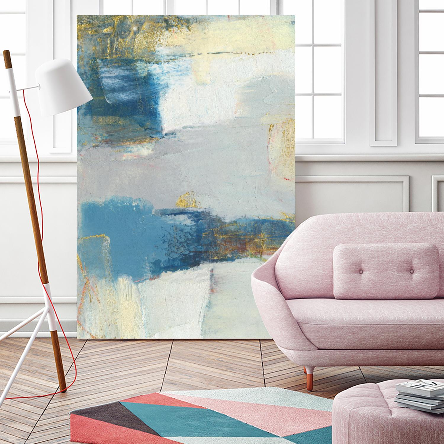 Frazil I by Sue Jachimiec on GIANT ART - gold abstract