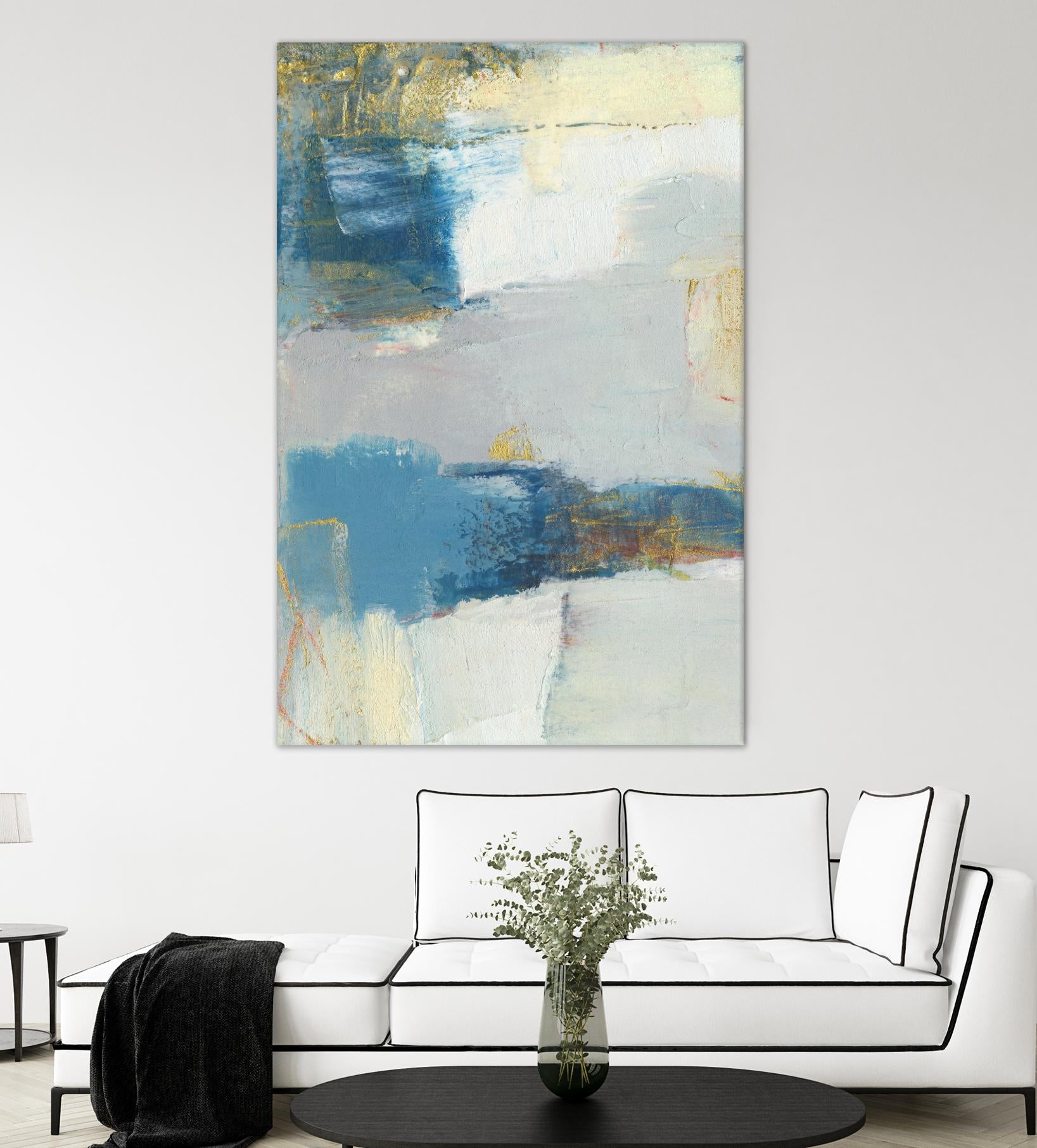 Frazil I by Sue Jachimiec on GIANT ART - gold abstract