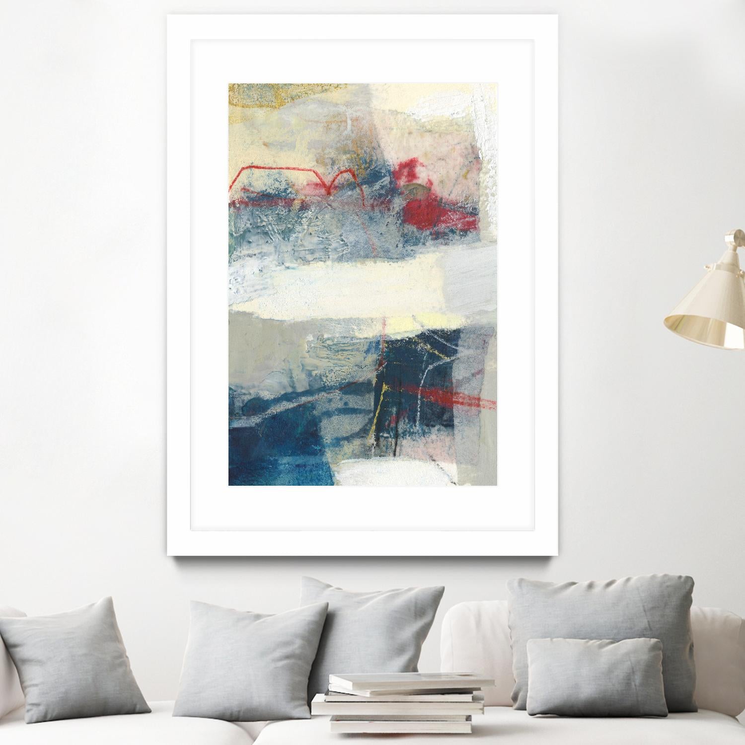 Frazil II by Sue Jachimiec on GIANT ART - red abstract abstract