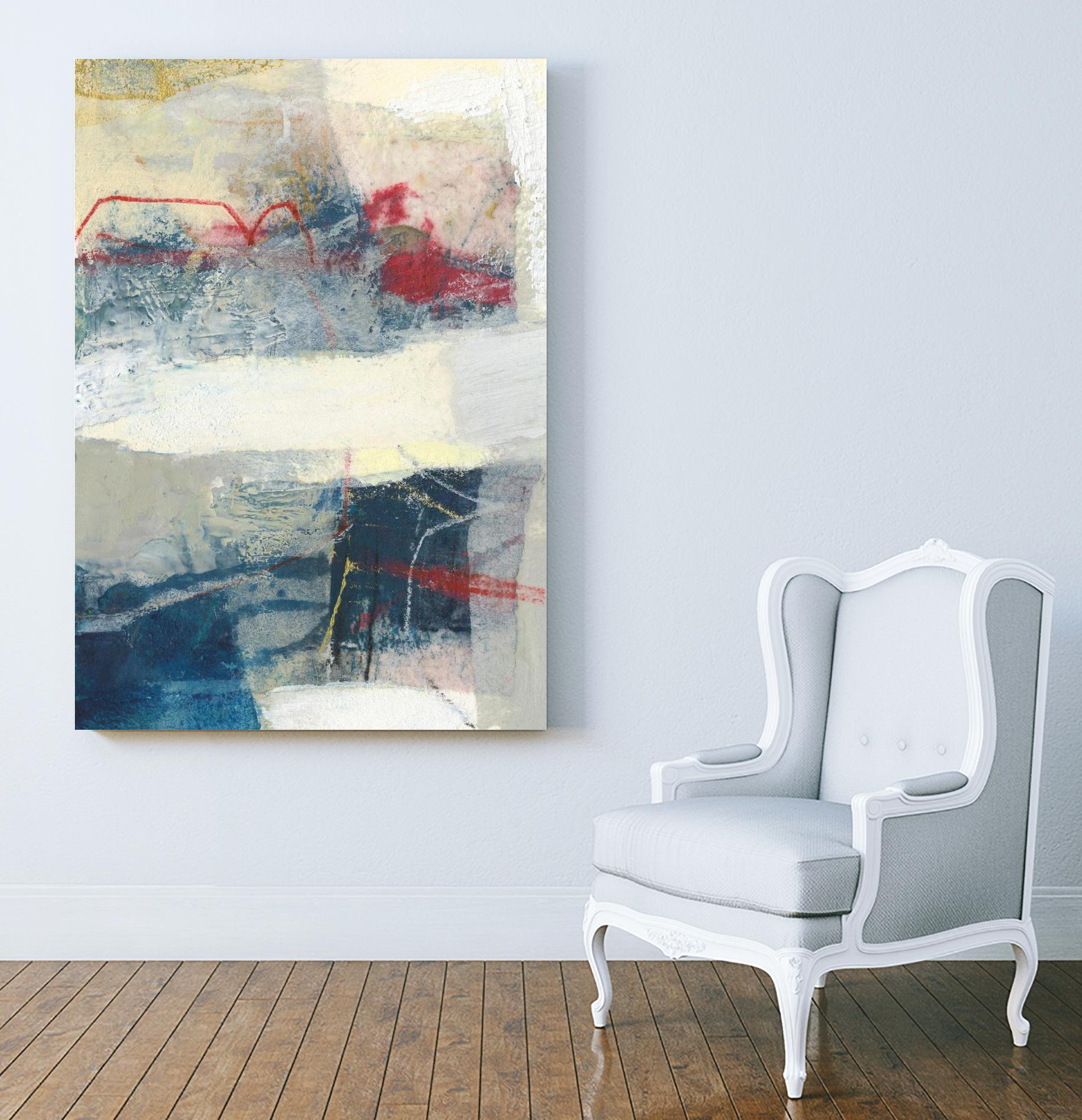 Frazil II by Sue Jachimiec on GIANT ART - red abstract abstract