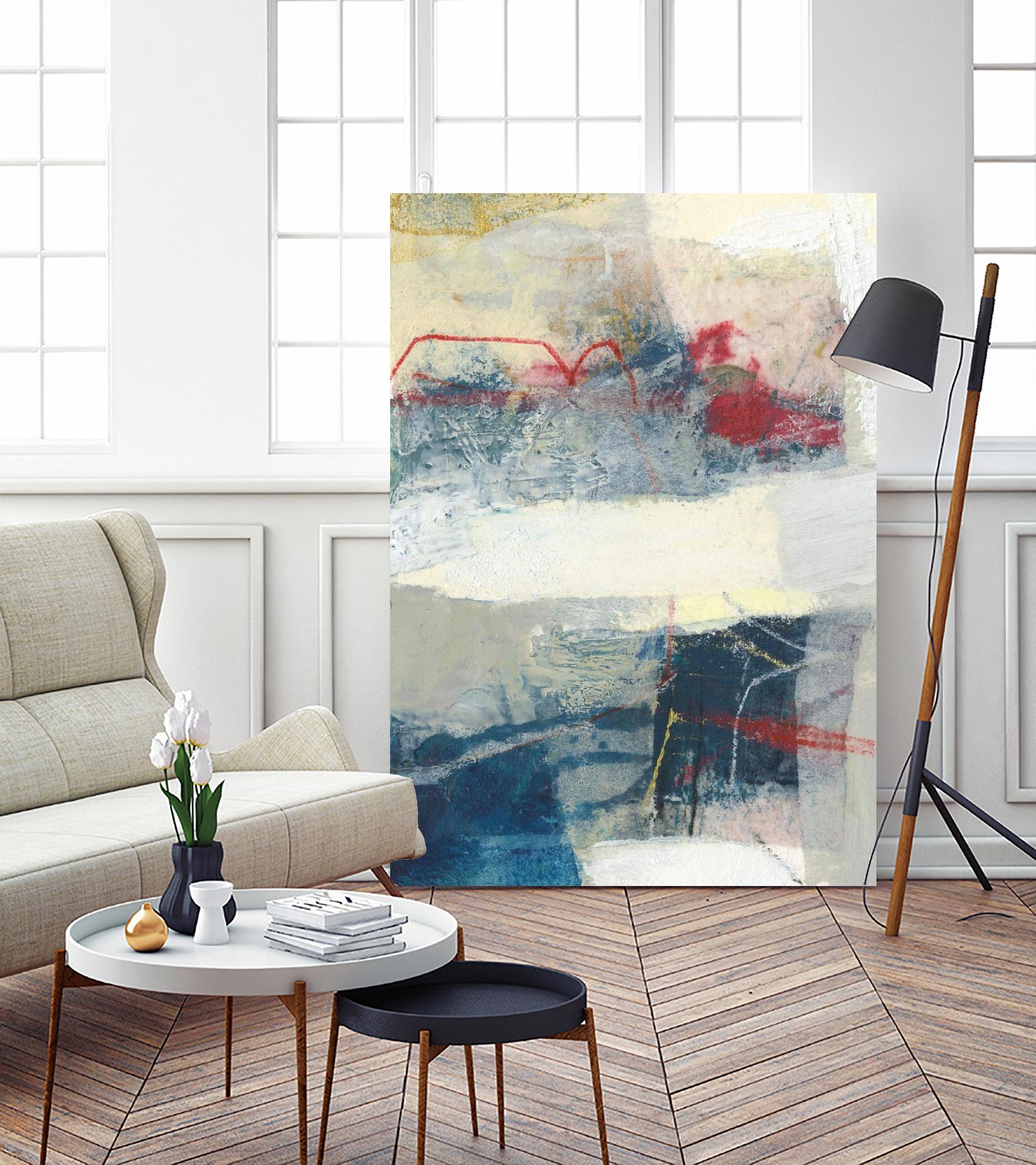 Frazil II by Sue Jachimiec on GIANT ART - red abstract abstract