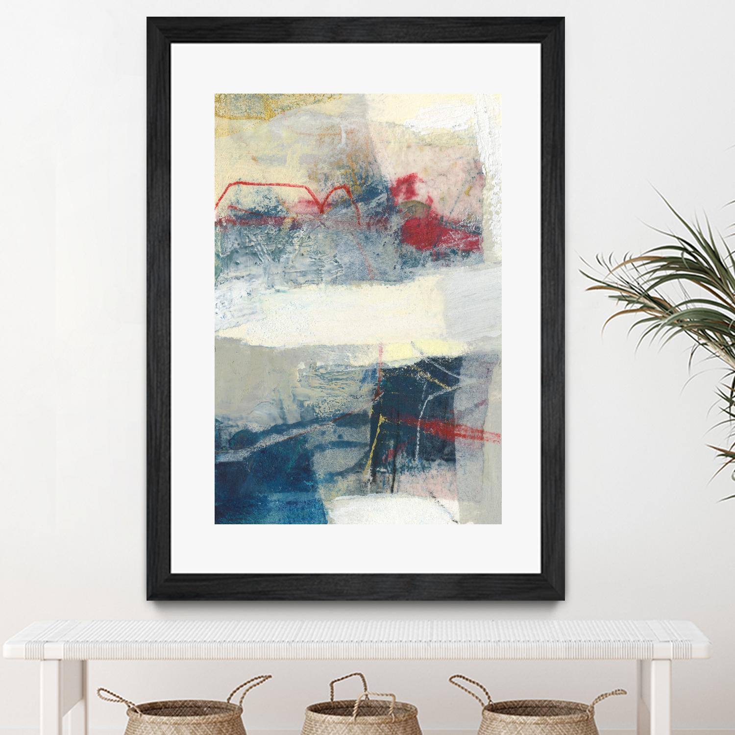 Frazil II by Sue Jachimiec on GIANT ART - red abstract abstract