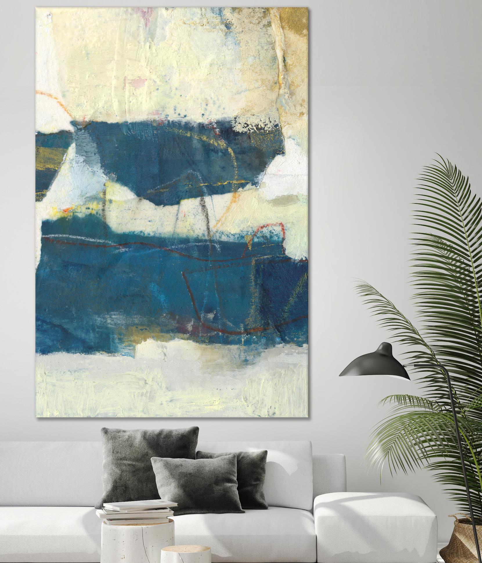 Frazil IV by Sue Jachimiec on GIANT ART - blue abstract abstract