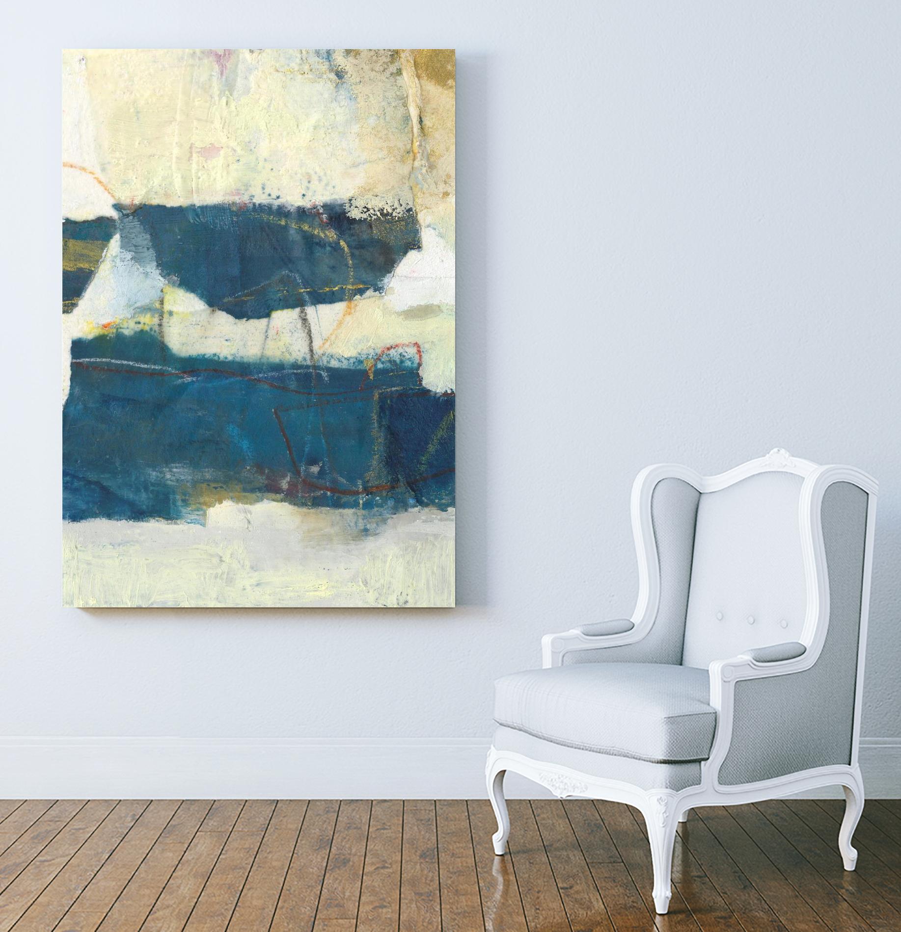 Frazil IV by Sue Jachimiec on GIANT ART - blue abstract abstract