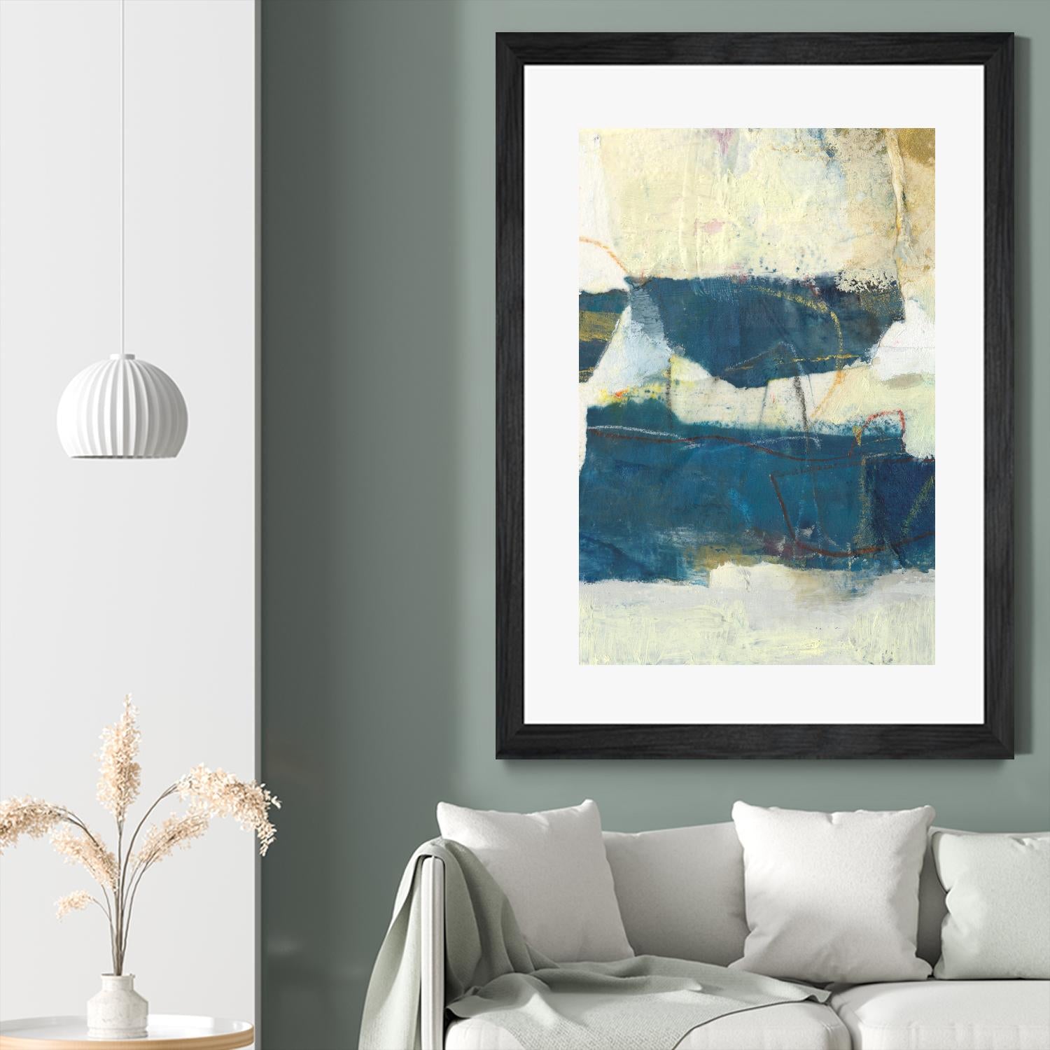 Frazil IV by Sue Jachimiec on GIANT ART - blue abstract abstract