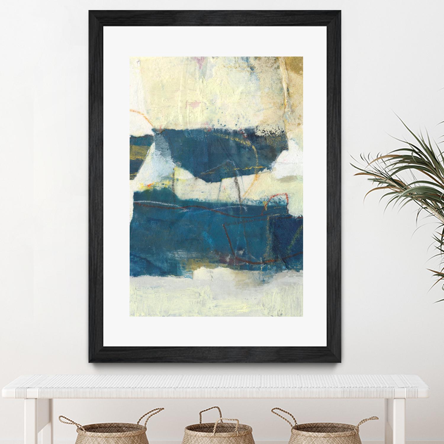 Frazil IV by Sue Jachimiec on GIANT ART - blue abstract abstract