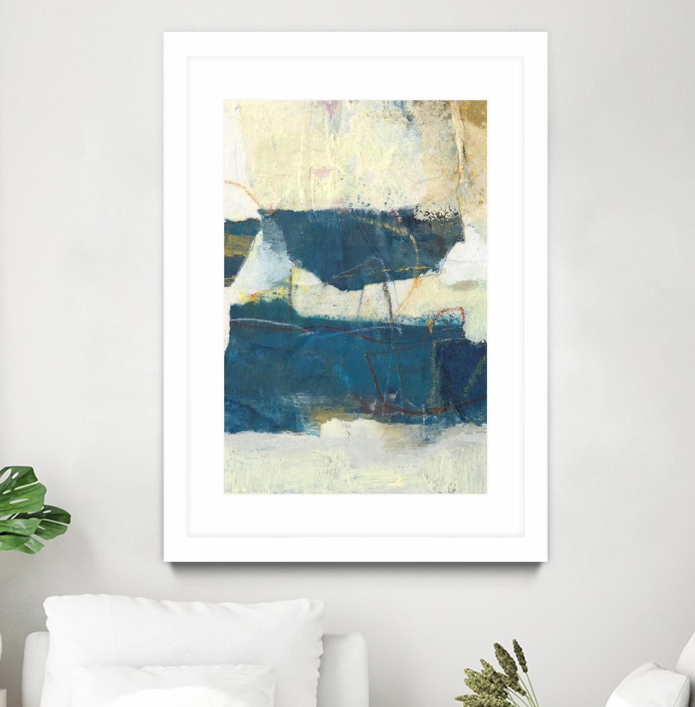 Frazil IV by Sue Jachimiec on GIANT ART - blue abstract abstract