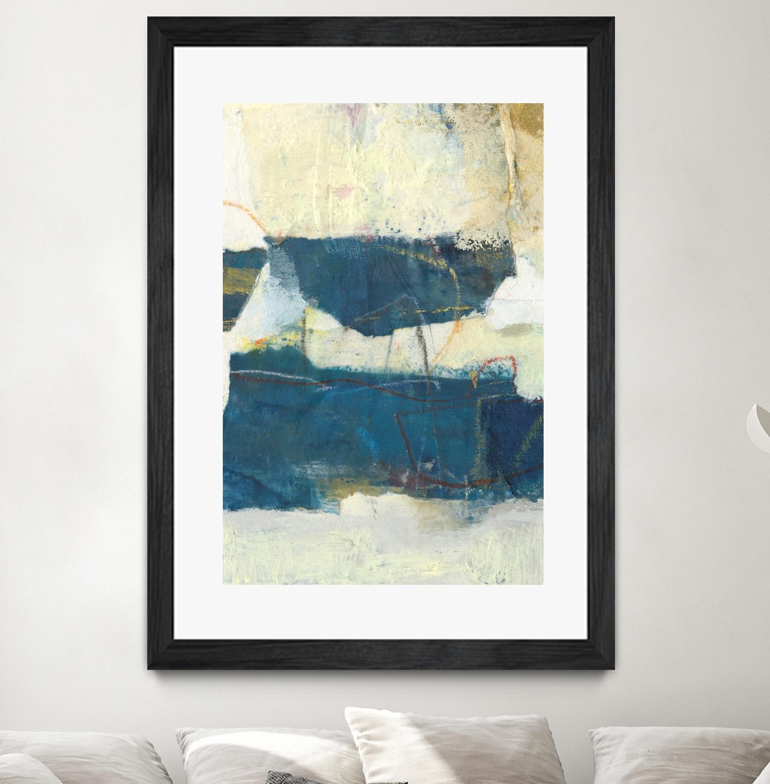 Frazil IV by Sue Jachimiec on GIANT ART - blue abstract abstract