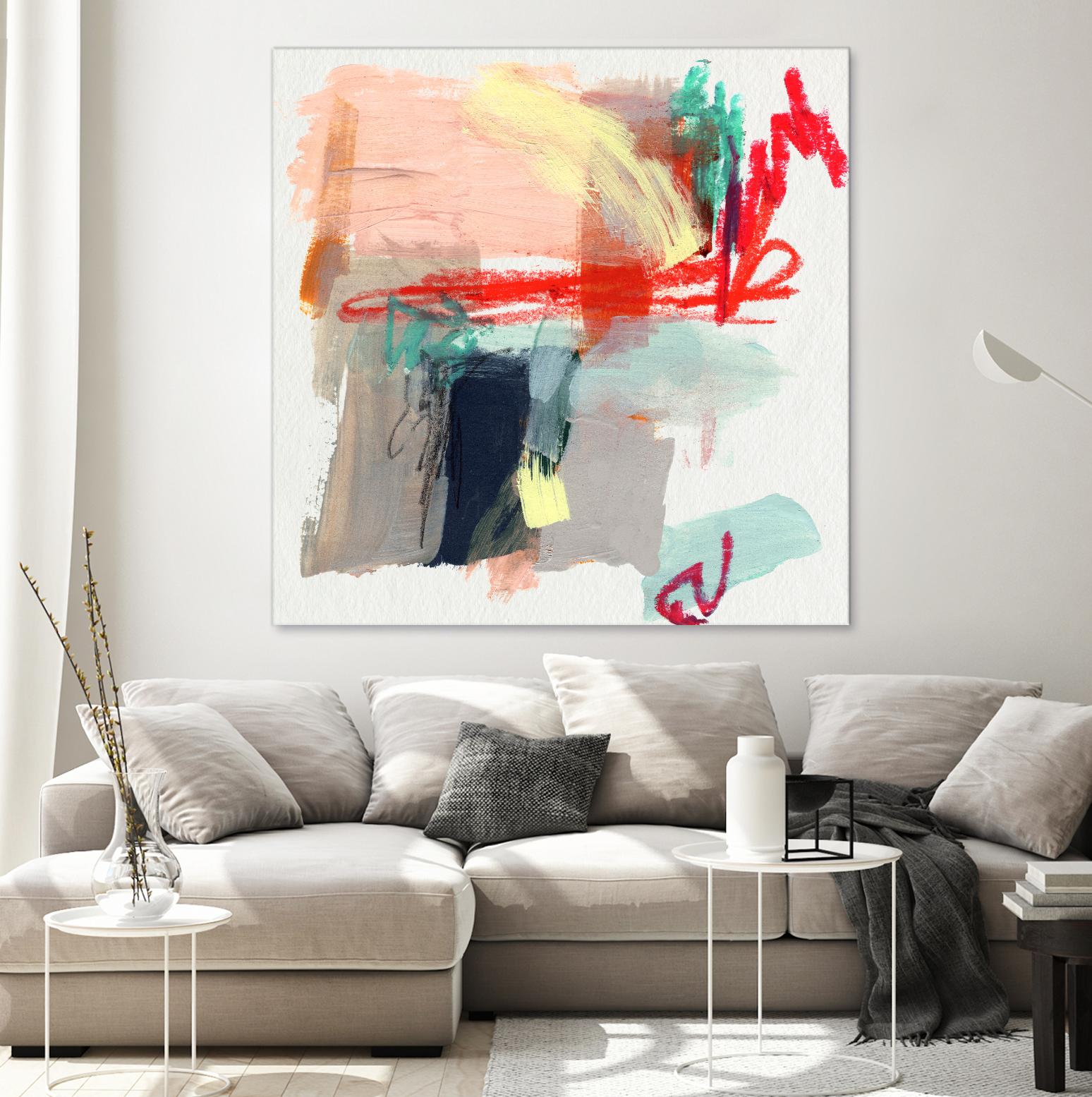 Abstract Metro Maps I by Jennifer Parker on GIANT ART - red abstract abstract