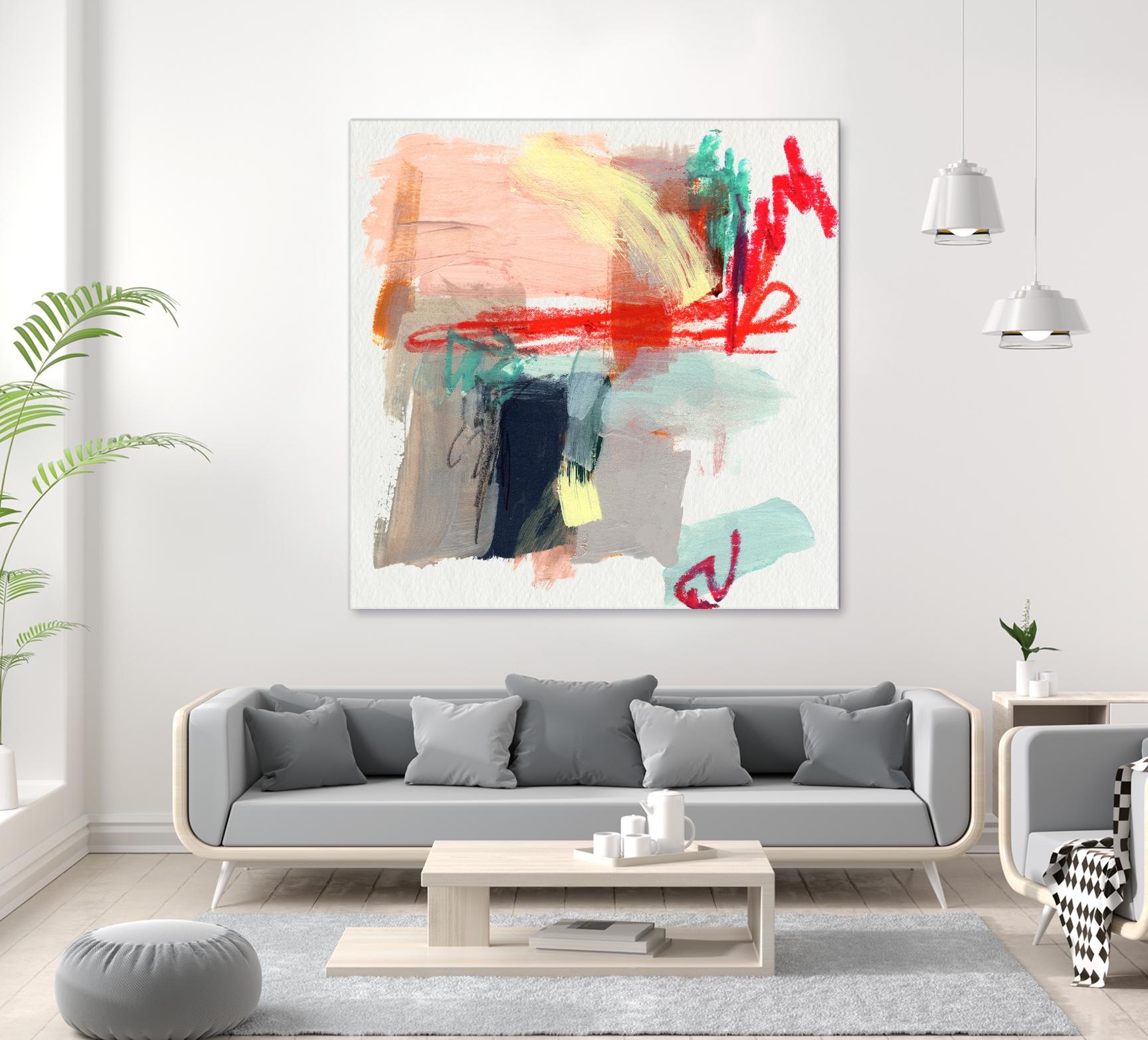 Abstract Metro Maps I by Jennifer Parker on GIANT ART - red abstract abstract