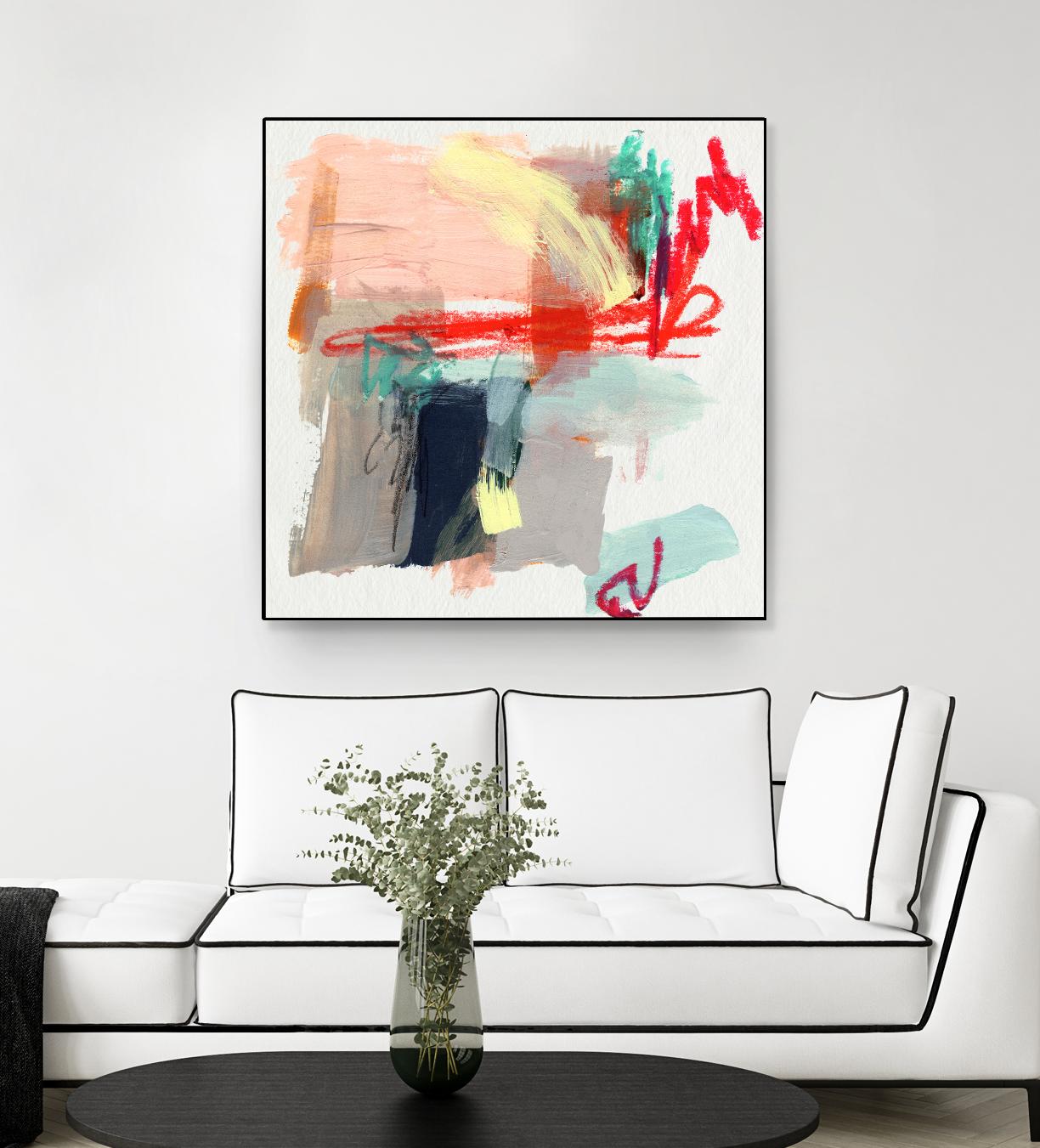 Abstract Metro Maps I by Jennifer Parker on GIANT ART - red abstract abstract