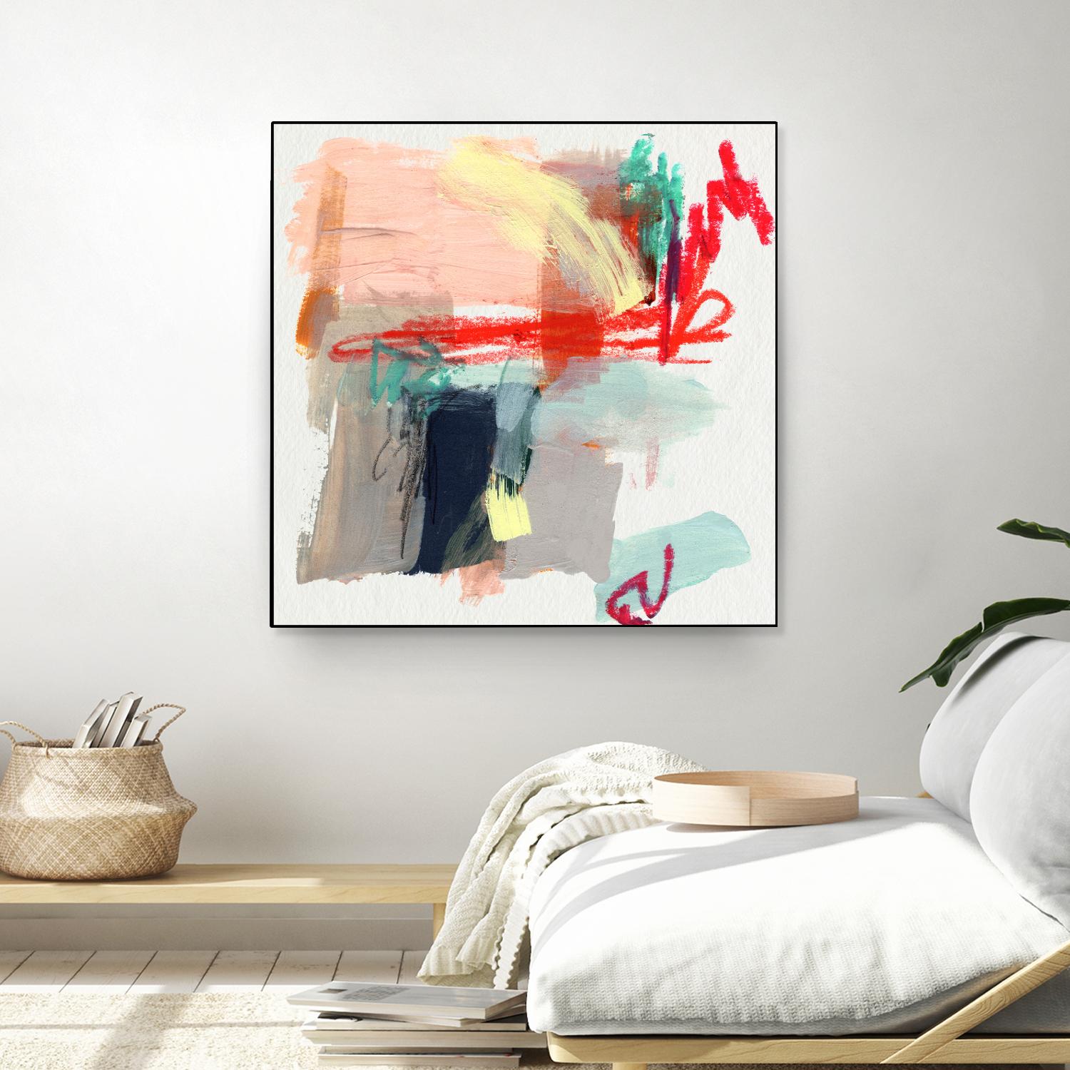 Abstract Metro Maps I by Jennifer Parker on GIANT ART - red abstract abstract
