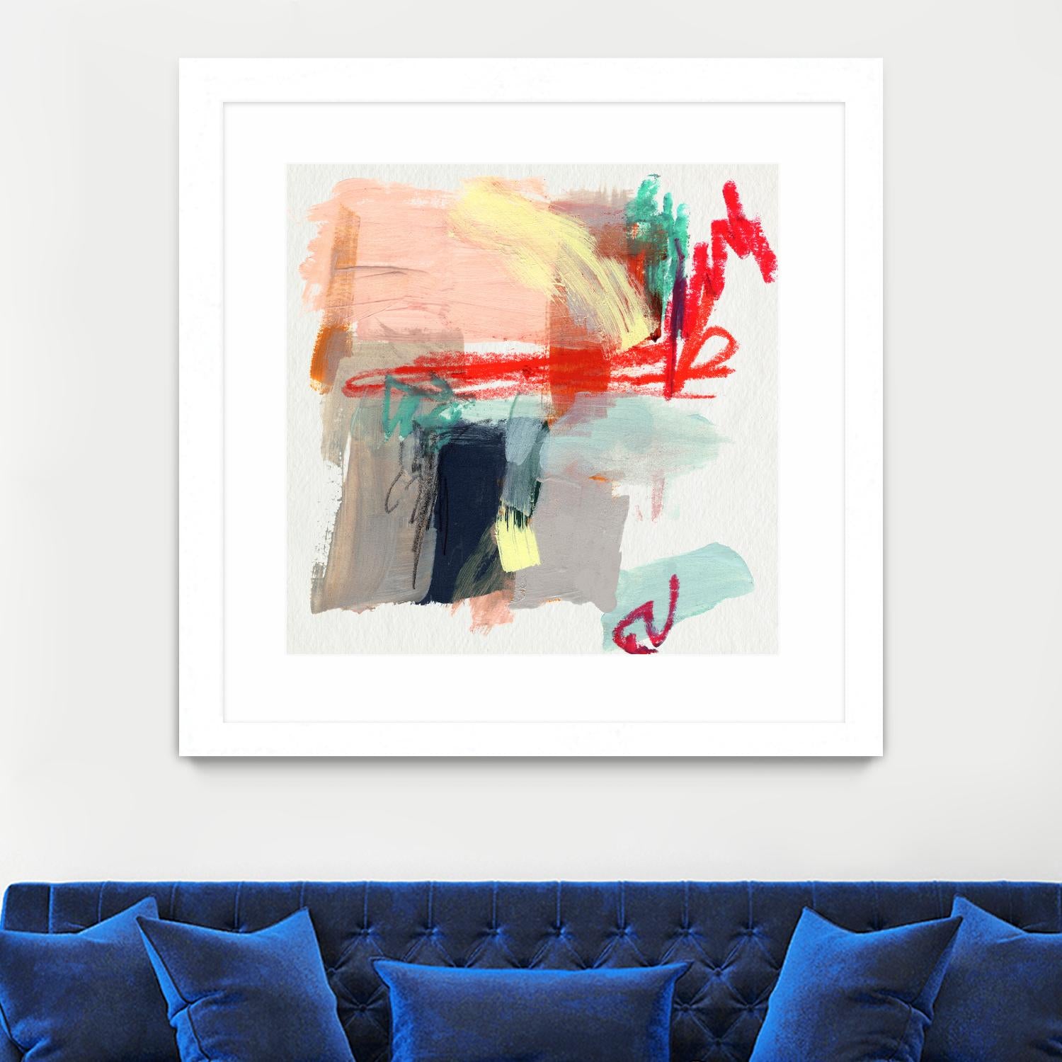 Abstract Metro Maps I by Jennifer Parker on GIANT ART - red abstract abstract
