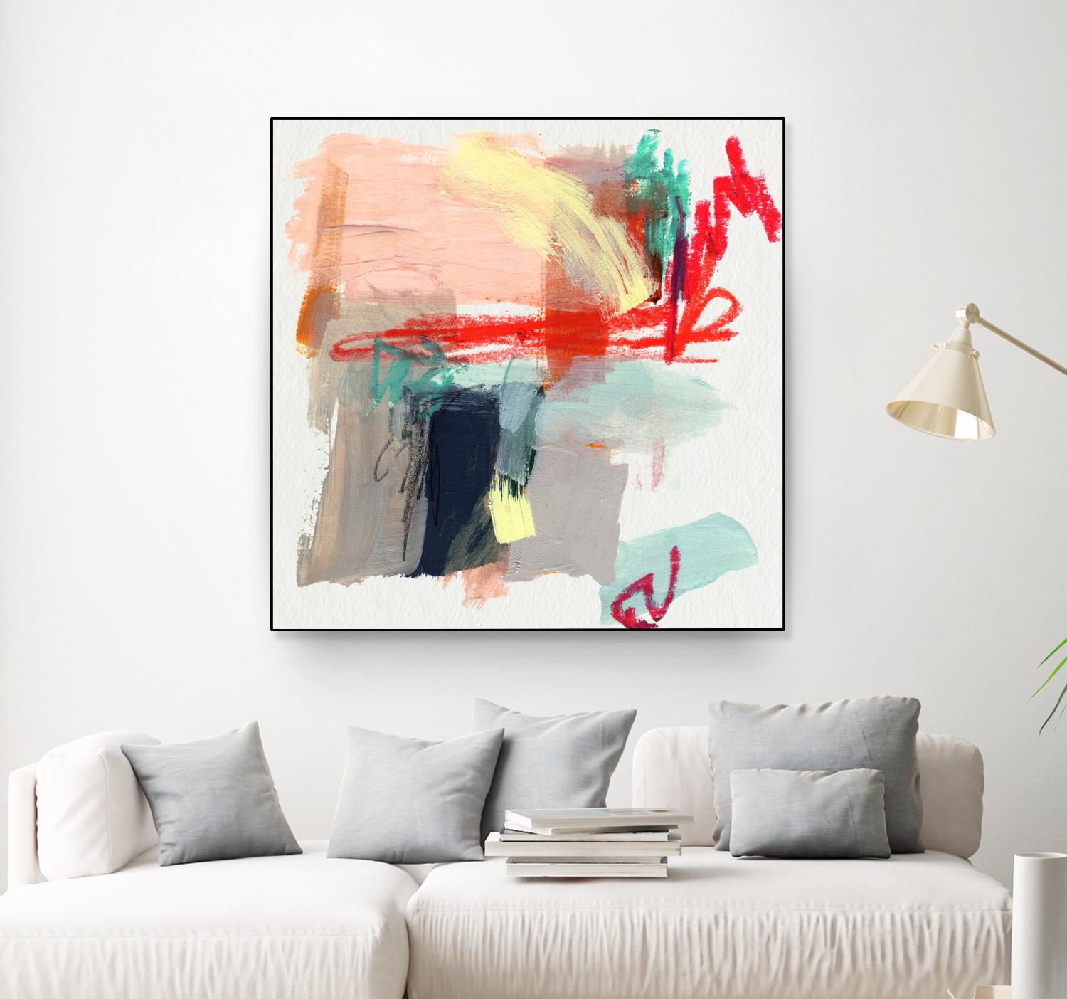 Abstract Metro Maps I by Jennifer Parker on GIANT ART - red abstract abstract