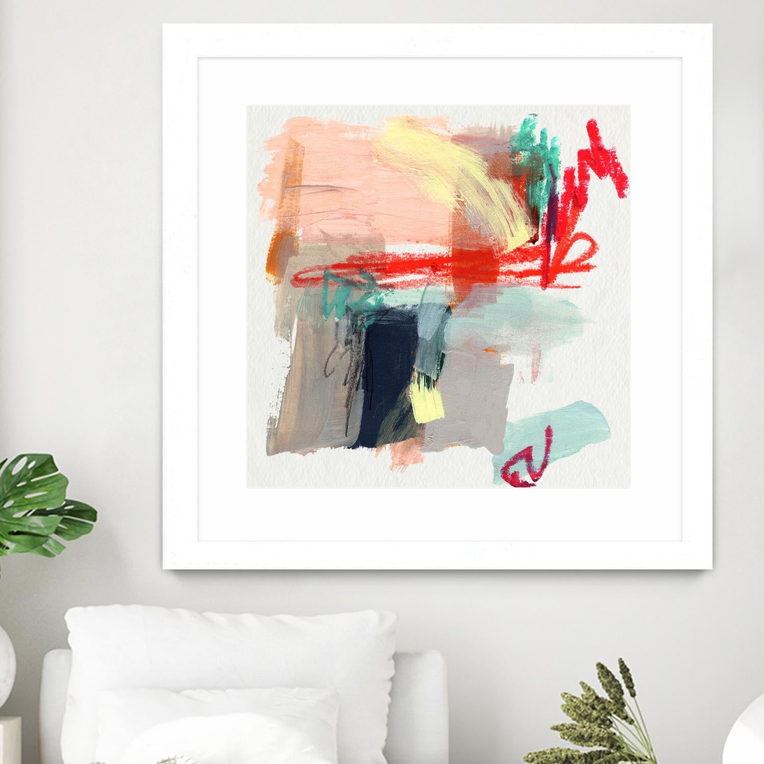 Abstract Metro Maps I by Jennifer Parker on GIANT ART - red abstract abstract