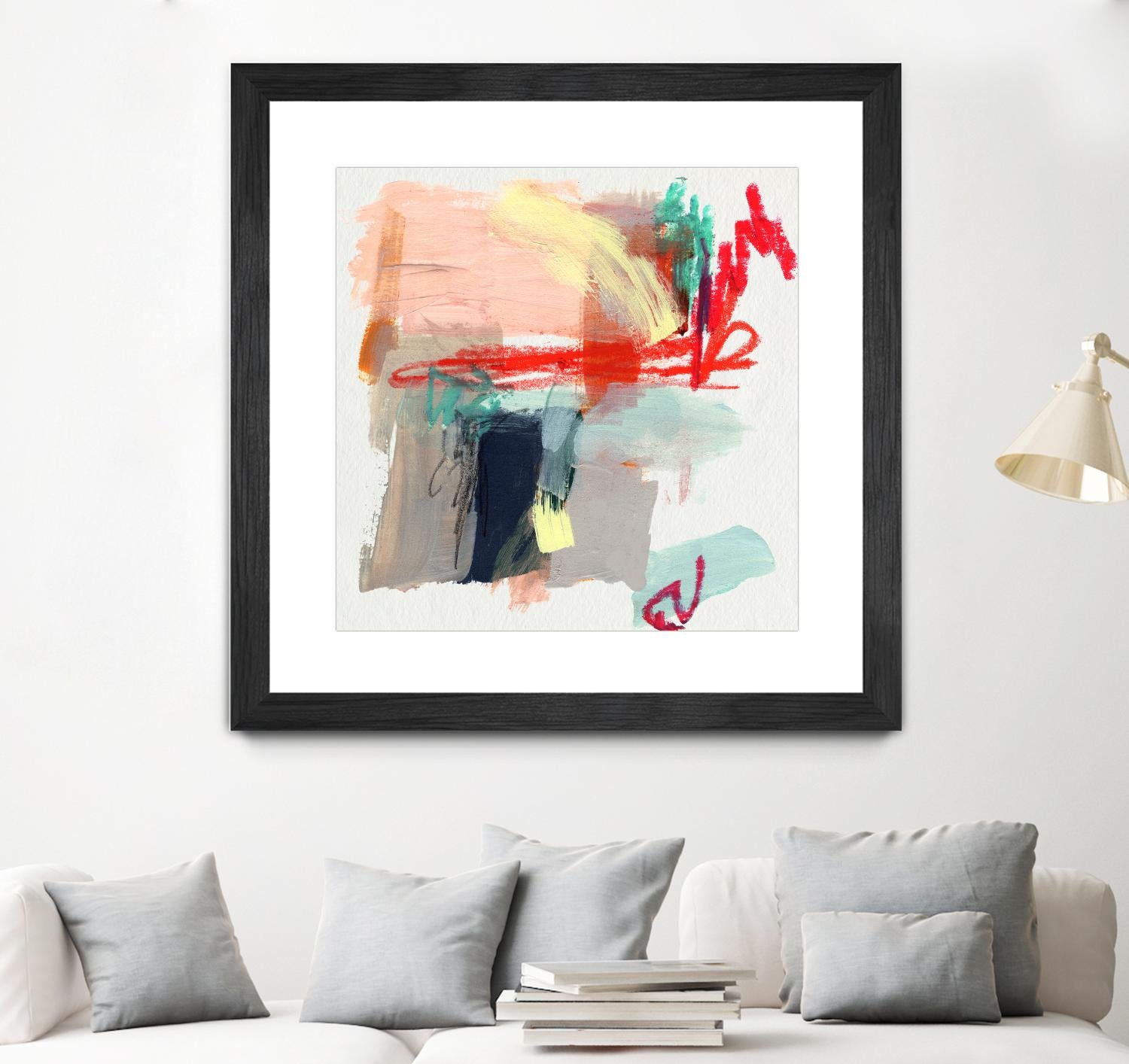 Abstract Metro Maps I by Jennifer Parker on GIANT ART - red abstract abstract