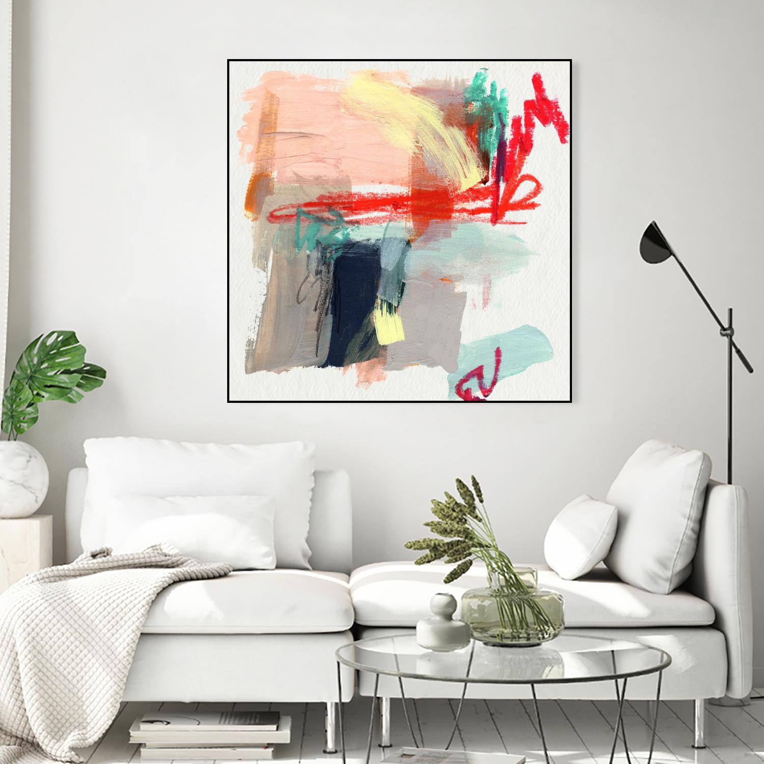 Abstract Metro Maps I by Jennifer Parker on GIANT ART - red abstract abstract