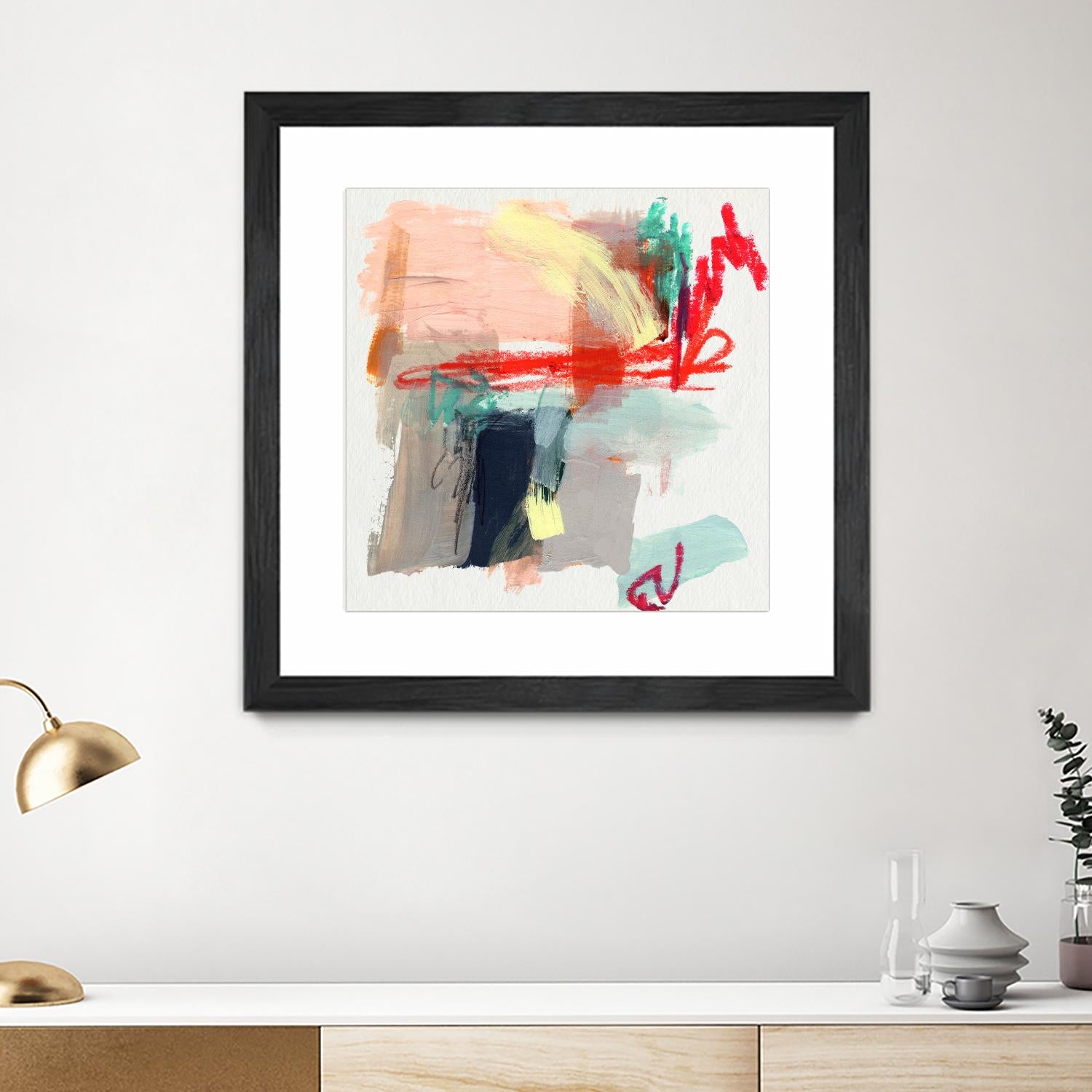 Abstract Metro Maps I by Jennifer Parker on GIANT ART - red abstract abstract