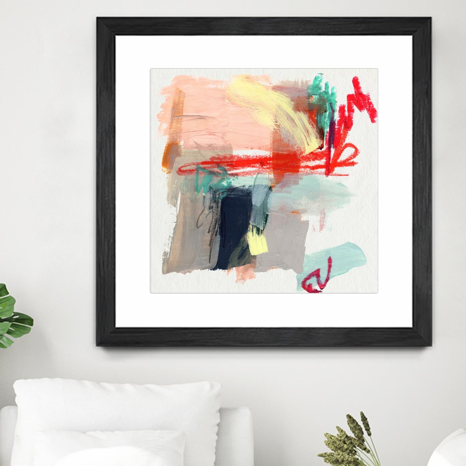 Abstract Metro Maps I by Jennifer Parker on GIANT ART - red abstract abstract